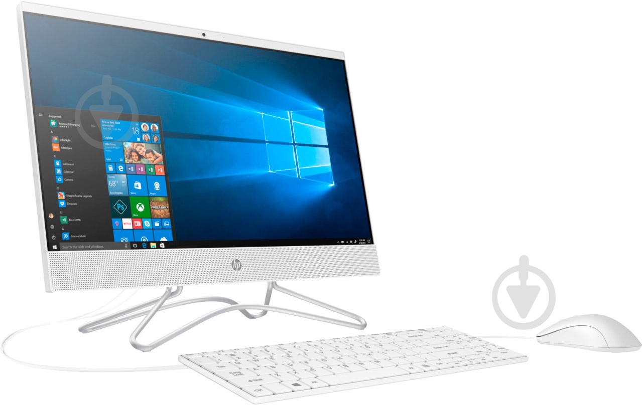 Моноблок HP All-in-One 23,8 (158K3EA) white - фото 2
