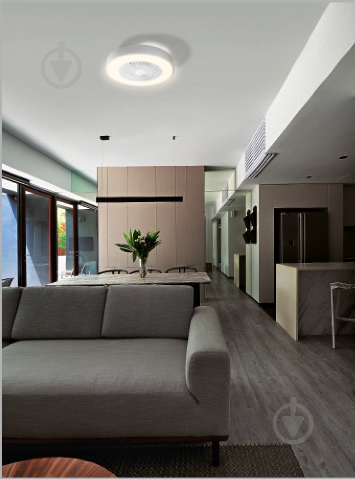 Светильник светодиодный Ledvance Smart+Wifi Cylinder 76 Вт серый CEILING FAN 35W - фото 5