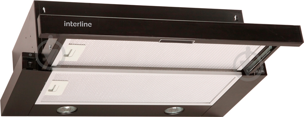 Вытяжка Interline SLIM GLASS BL A/60/2/ E - фото 1