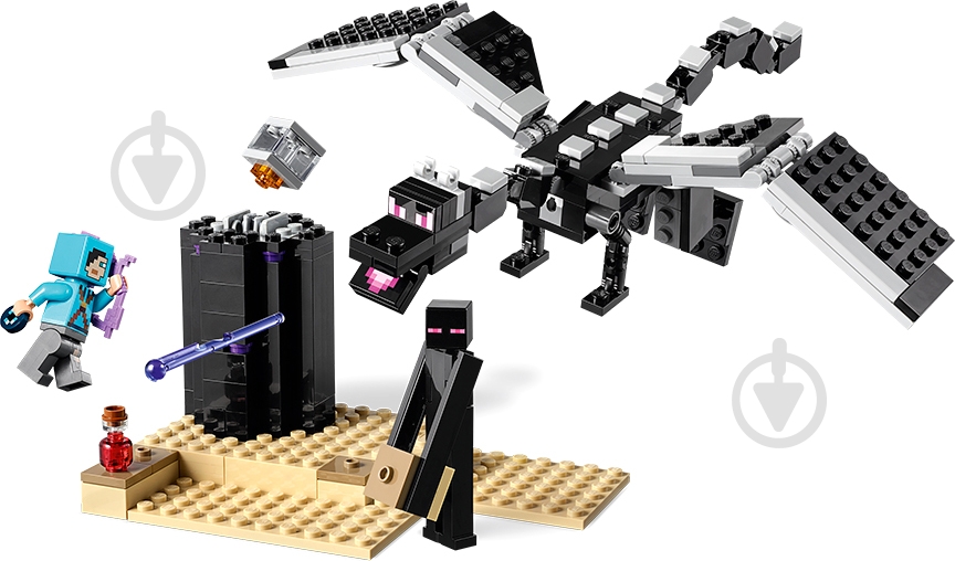 Конструктор LEGO Minecraft Битва на земле 21151 - фото 3