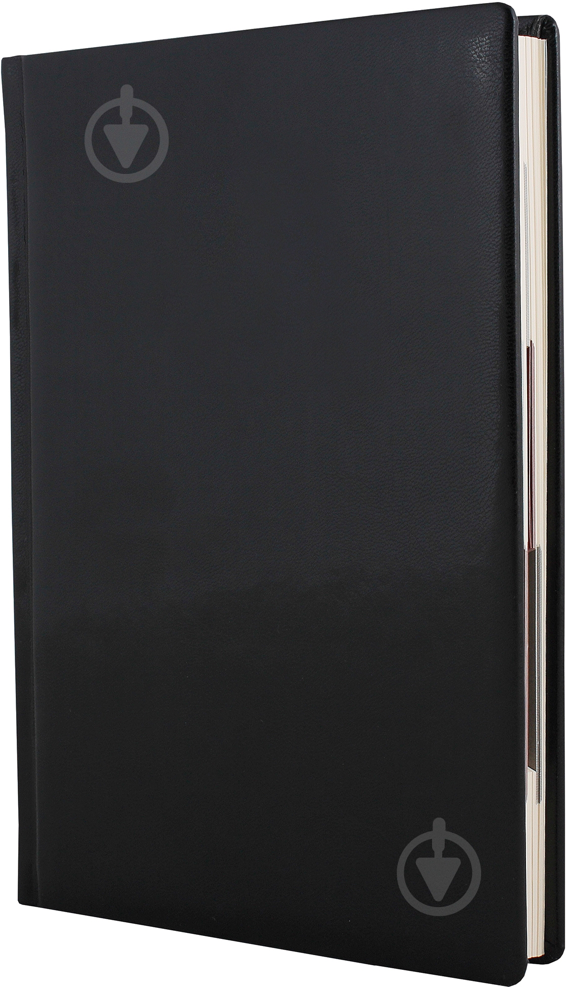 Дневник недатированный черный линия Optima Gloss A5 O25402-01 - фото 1