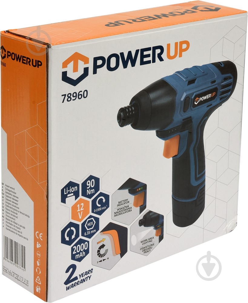 Шуруповерт акумуляторний Power Up 78960 - фото 4