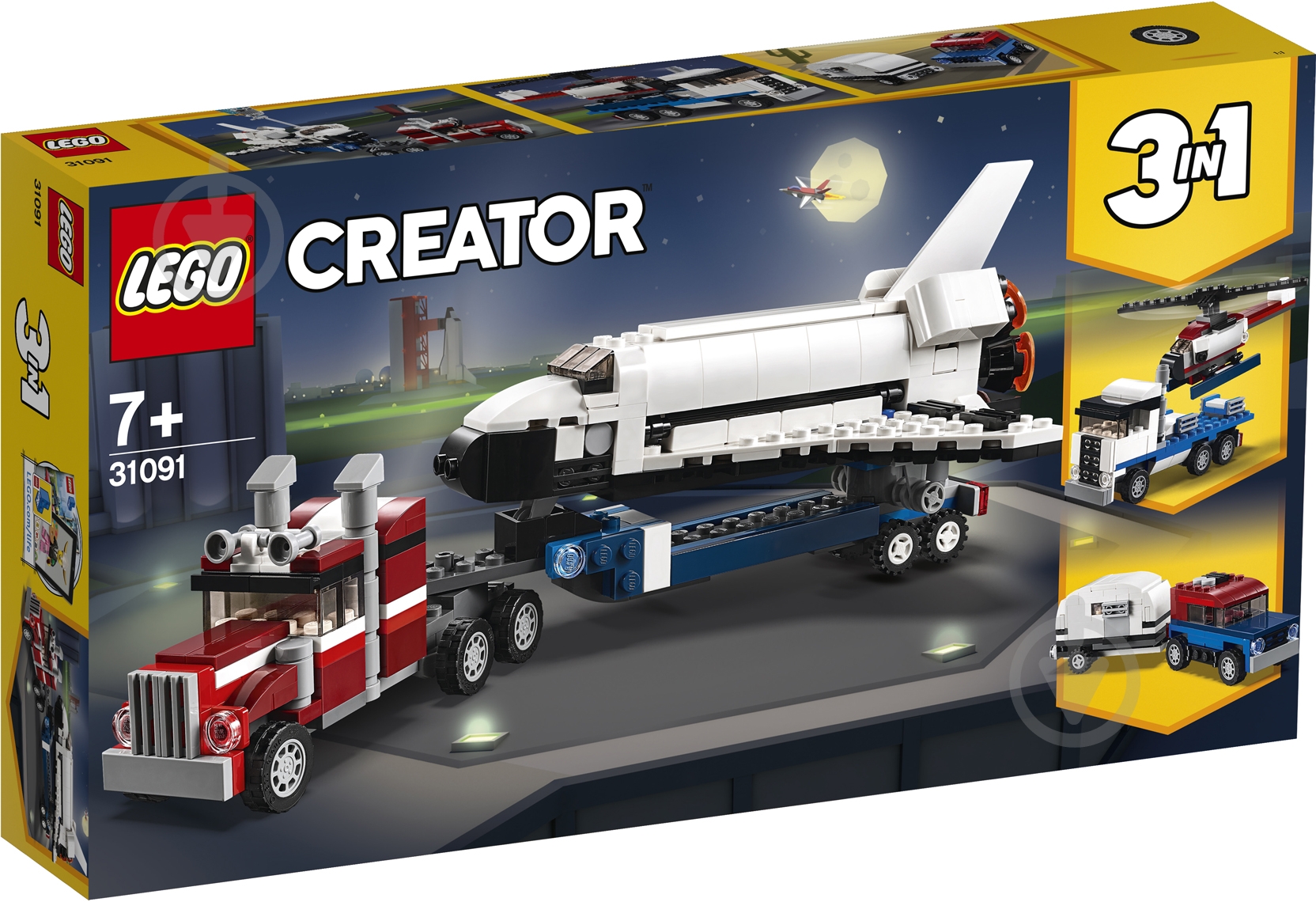 Конструктор LEGO Creator Тягач із шатлом 31091 - фото 1