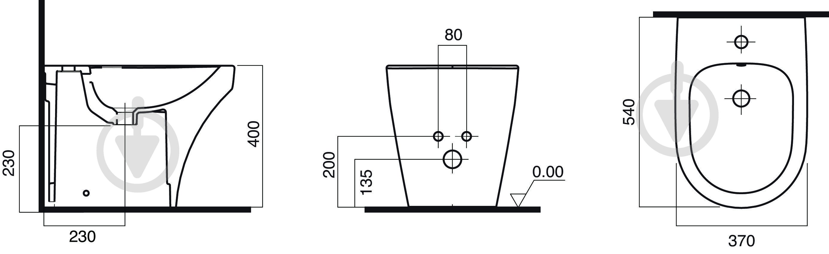 Биде AM.PM Inspire C503111WH напольное - фото 6 Биде AM.PM Inspire C503111WH напольное - фото 6