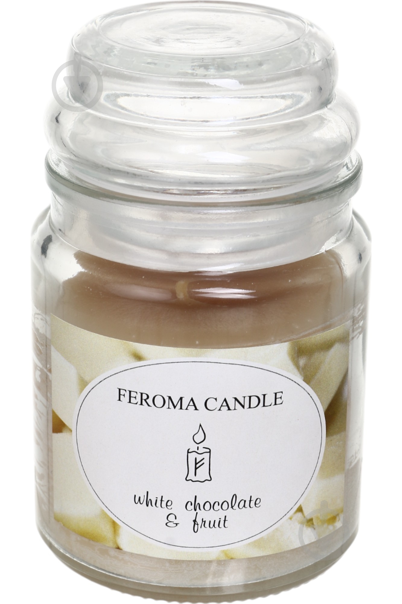 Свеча ароматическая Feroma Candle Арома Банка White Chokolate - фото 1