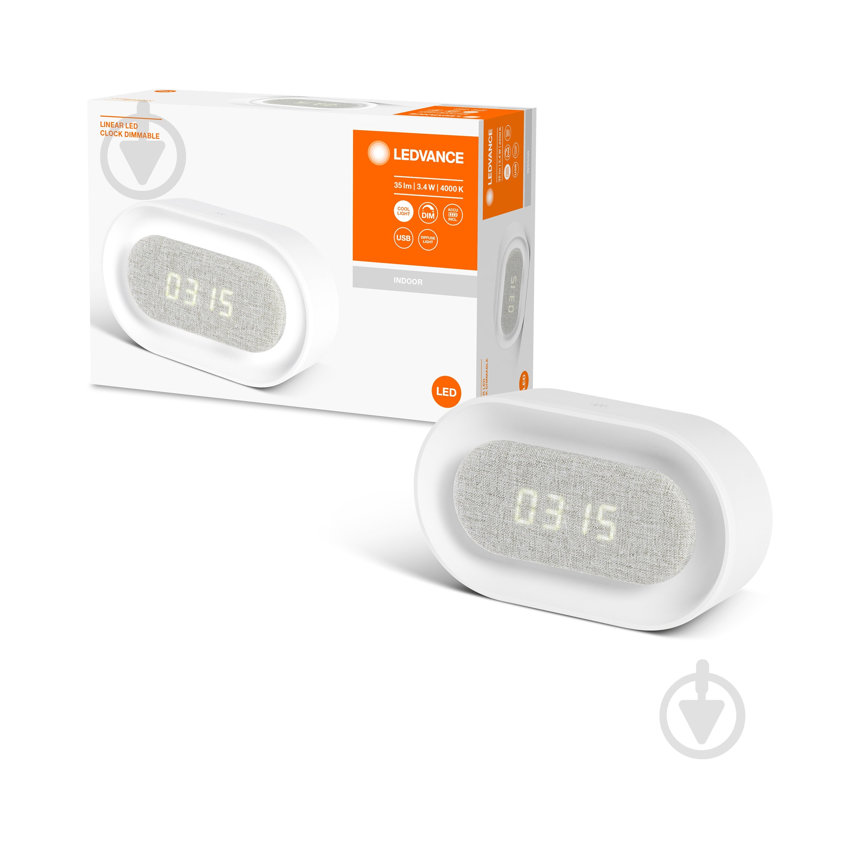 Ночник-часы Ledvance аккумуляторный Linear Led Clock 3,4 Вт - фото 5 Ночник-часы Ledvance аккумуляторный Linear Led Clock 3,4 Вт - фото 5