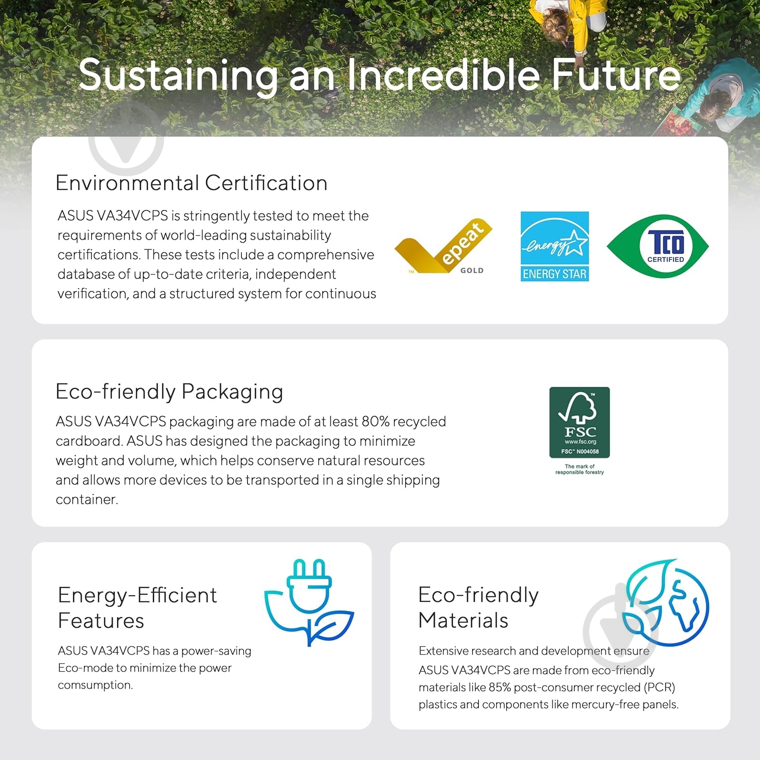 Монитор Asus VA34VCPSR 34" (90LM08JJ-B02170) - фото 8