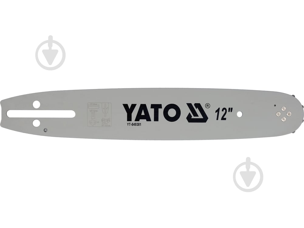 Шина для бензопилы YATO 30 см YT-849381 - фото 1 Шина для бензопилы YATO 30 см YT-849381 - фото 1