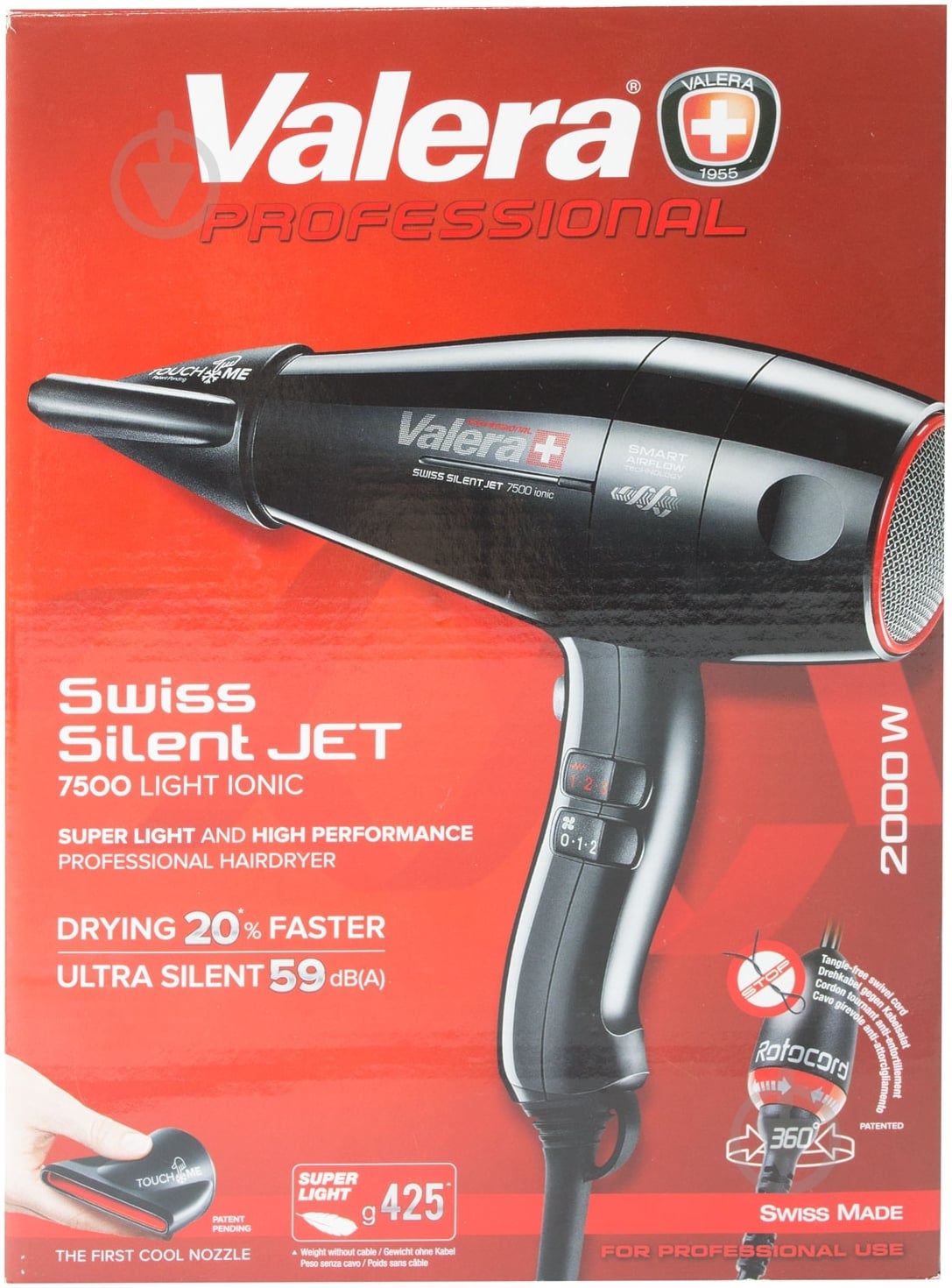 Фен Valera Swiss Silent Jet 7500 Light Ionic D Rotocord - фото 5 Фен Valera Swiss Silent Jet 7500 Light Ionic D Rotocord - фото 5