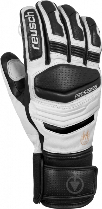 Варежки Reusch Master Pro 4801109-101 р. 9 бело-черный - фото 1