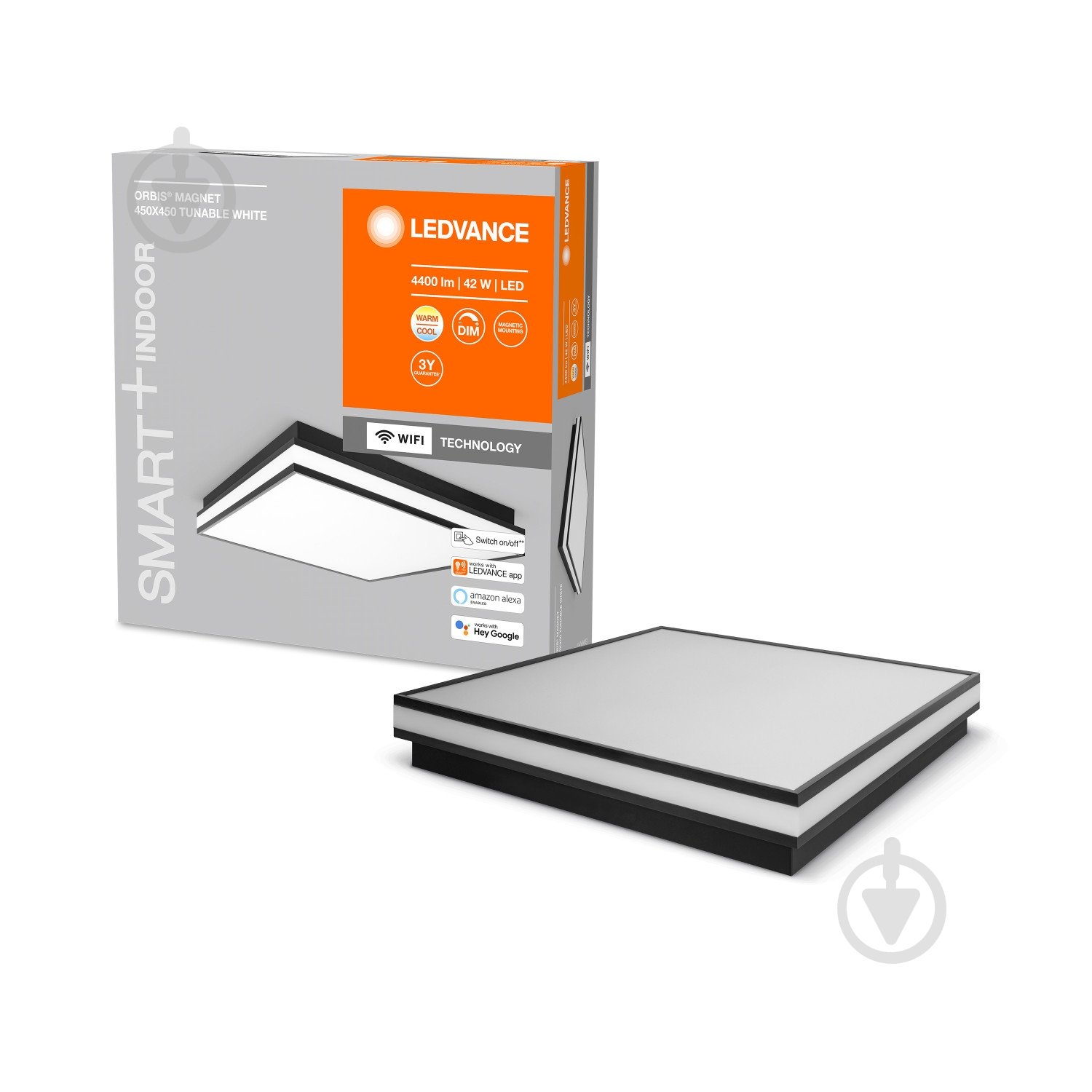 Светильник светодиодный Ledvance Smart+ Wifi Orbis Magnet 42 Вт черный 3000 - 6500 К - фото 1