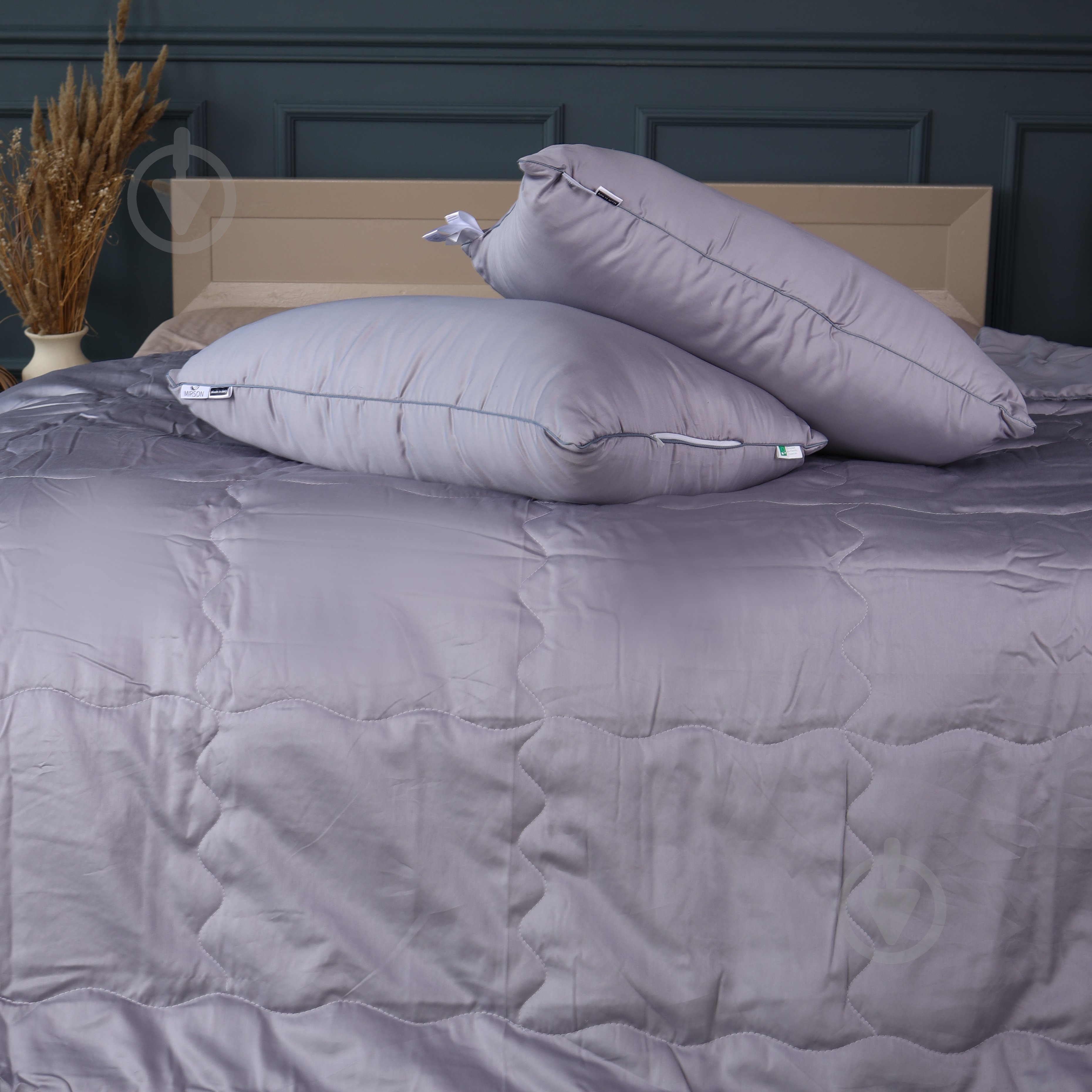 Набор №2986 Line Satin Premium 0251 Skyline Eco-Soft лето (2200010975772) 172x205 см MirSon светло-серый - фото 1 Набор №2986 Line Satin Premium 0251 Skyline Eco-Soft лето (2200010975772) 172x205 см MirSon светло-серый - фото 1