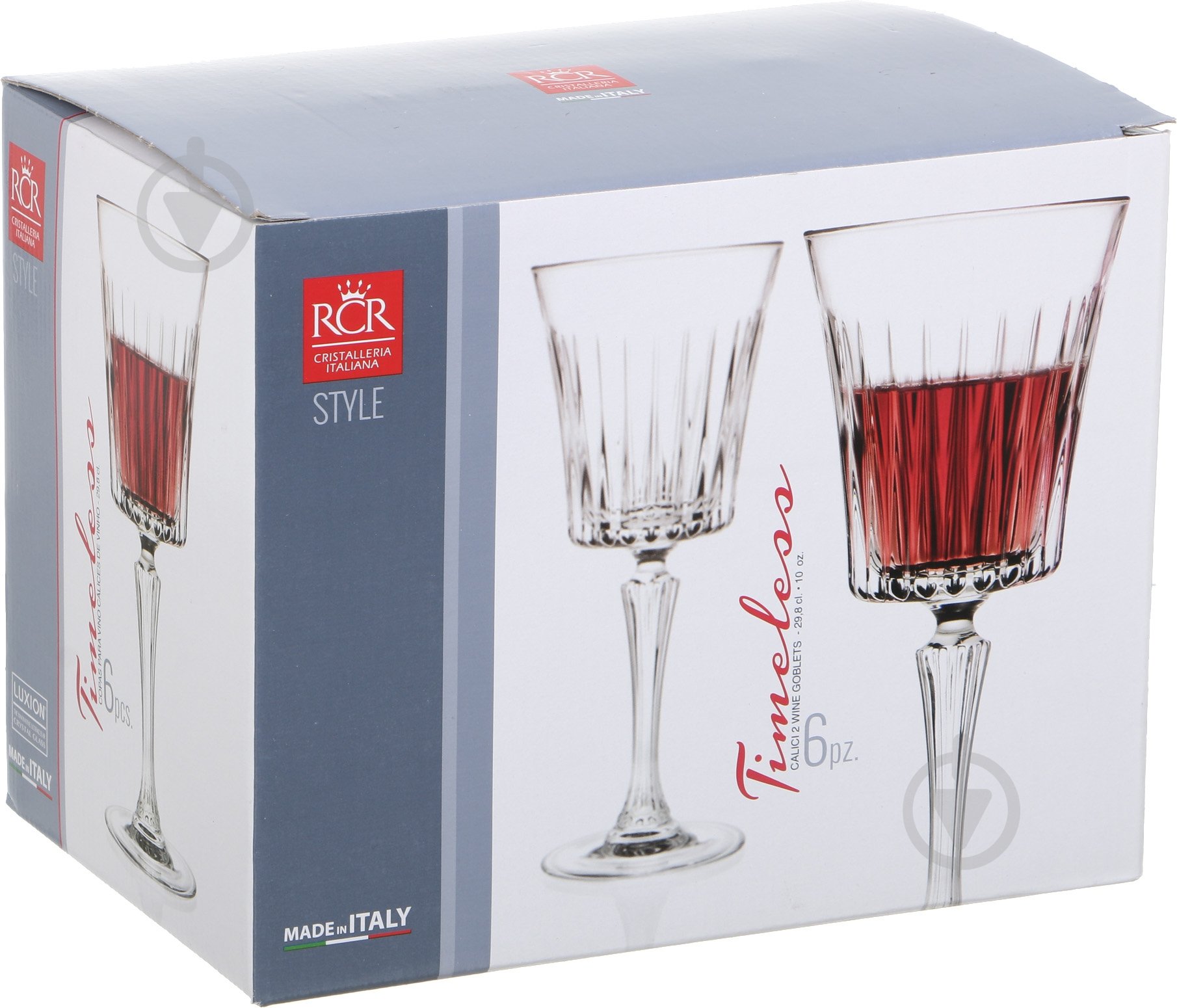 Набор бокалов для вина RCR Timeless 300 мл 6 шт. - фото 12