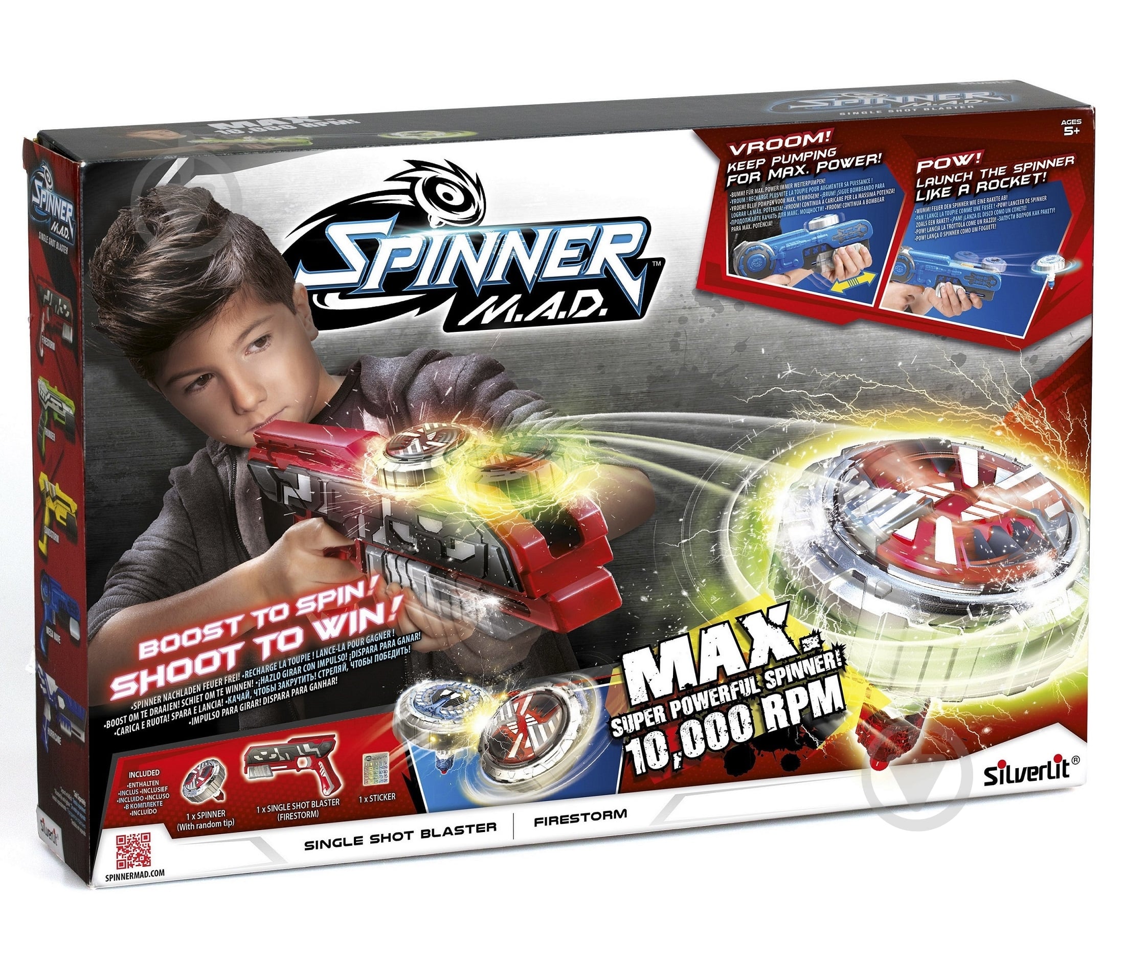 Игровой набор Spinner M.A.D. Бластер Огненный шторм 86301 - фото 1