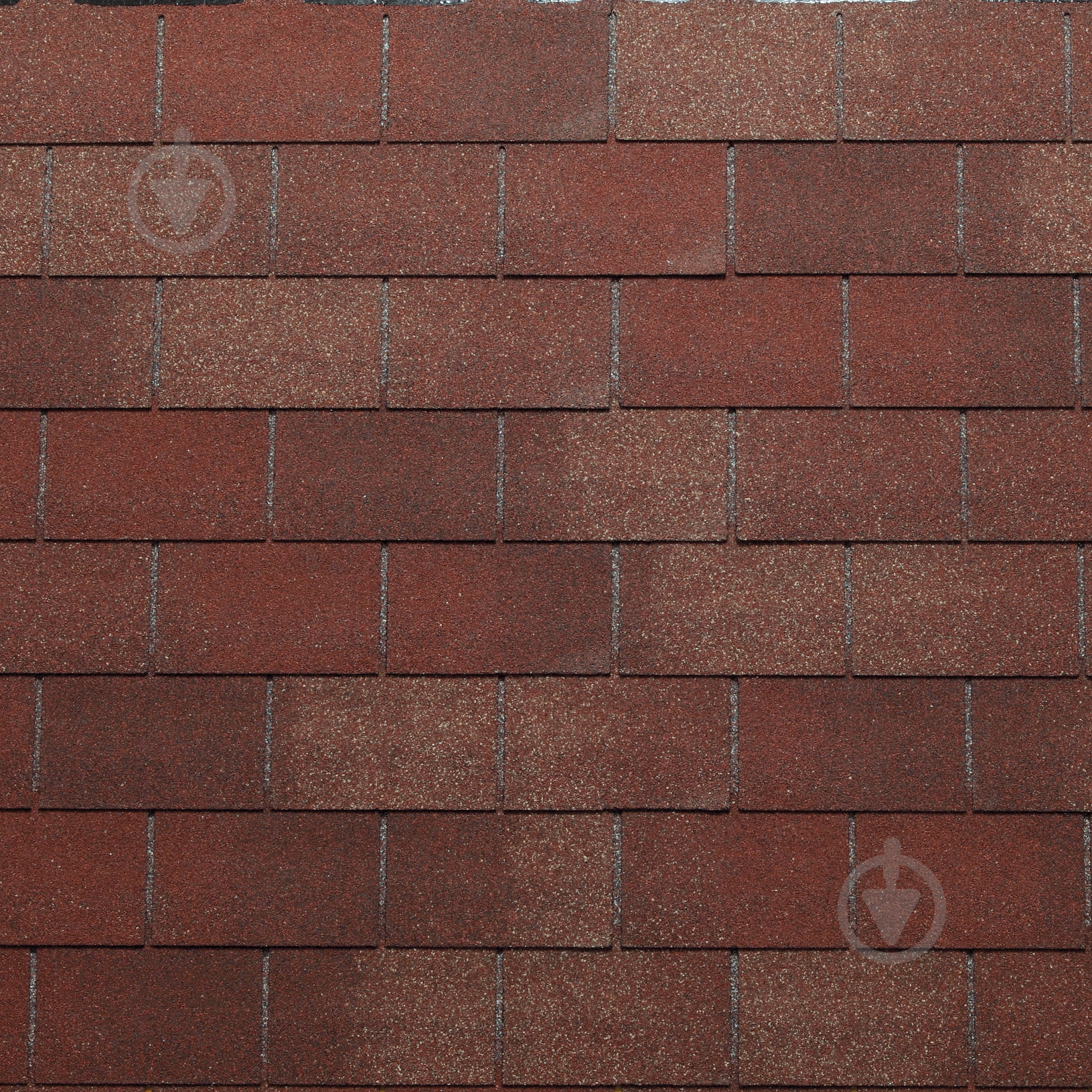 Битумная черепица RECTANGULAR 002 2-tone Red 3,05 кв.м - фото 1