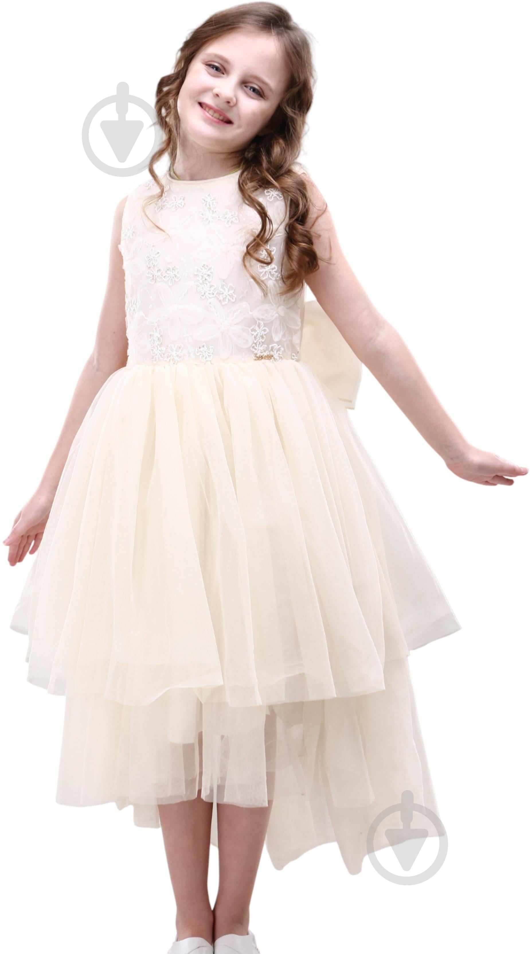 Платье Cei Cei р.134 абрикосовый 24149# - фото 1