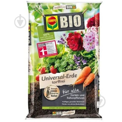Ґрунт універсальний Compo Bio 40 л - фото 1 Ґрунт універсальний Compo Bio 40 л - фото 1