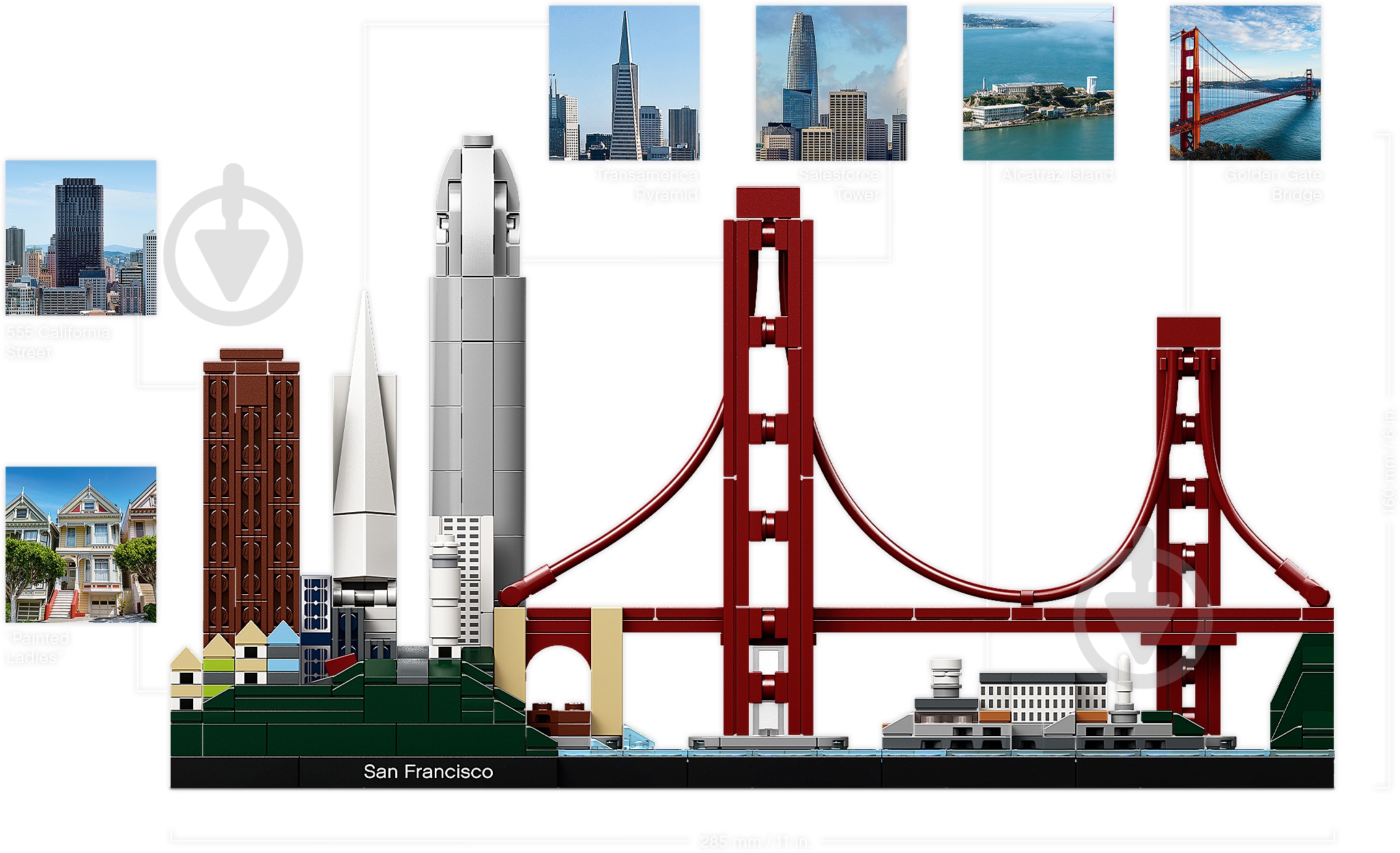 Конструктор LEGO Architecture Сан-Франциско 21043 - фото 5 Конструктор LEGO Architecture Сан-Франциско 21043 - фото 5