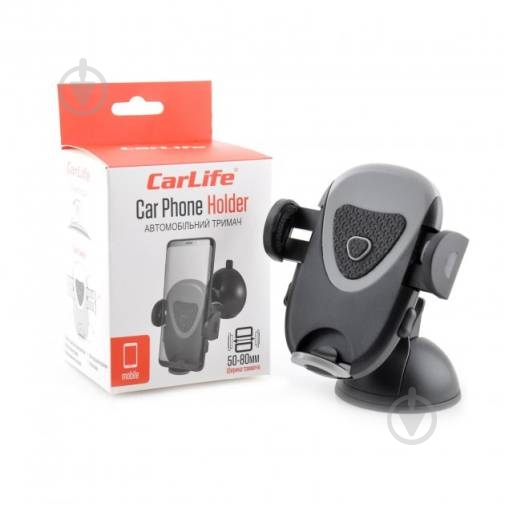Держатель для телефона CarLife PH605 черный - фото 1 Держатель для телефона CarLife PH605 черный - фото 1