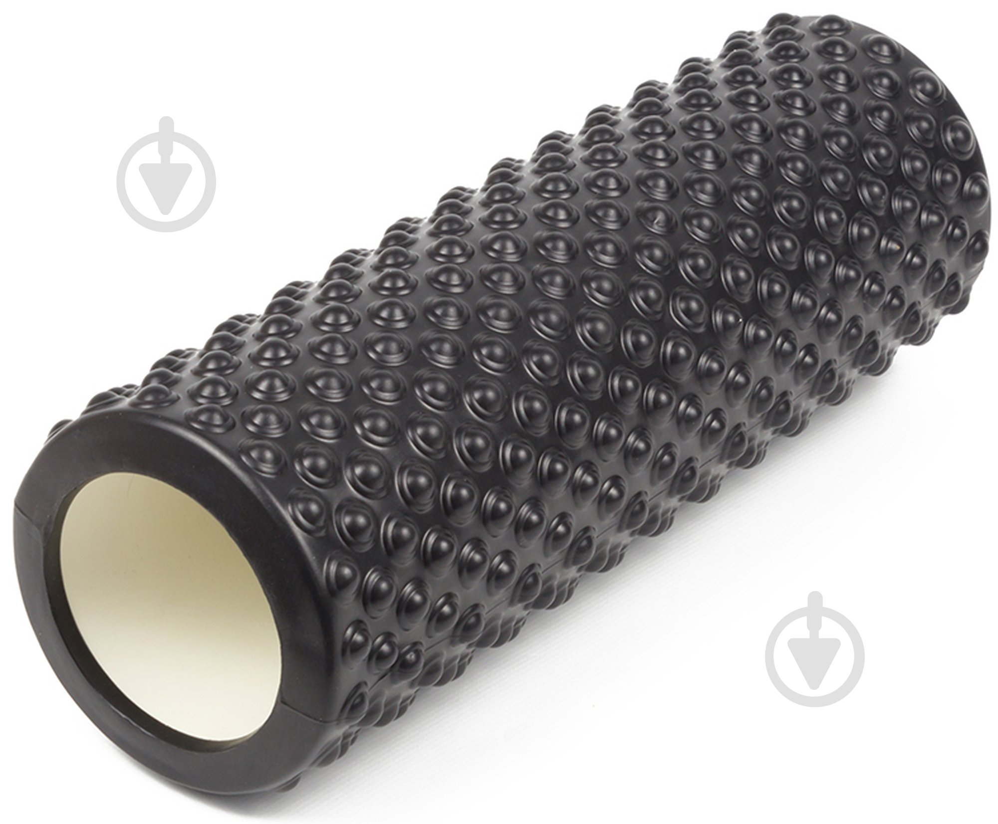 Ролик массажный EasyFit Grid Roller Light черный 33 см - фото 1