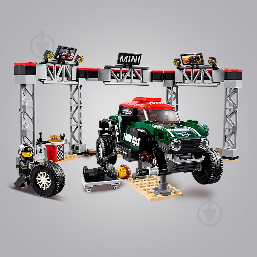 Конструктор LEGO Speed Champions Автомобілі 1967 Mini Cooper S Rally та 2018 MINI John Cooper Works Buggy 75894 - фото 10 Конструктор LEGO Speed Champions Автомобілі 1967 Mini Cooper S Rally та 2018 MINI John Cooper Works Buggy 75894 - фото 10