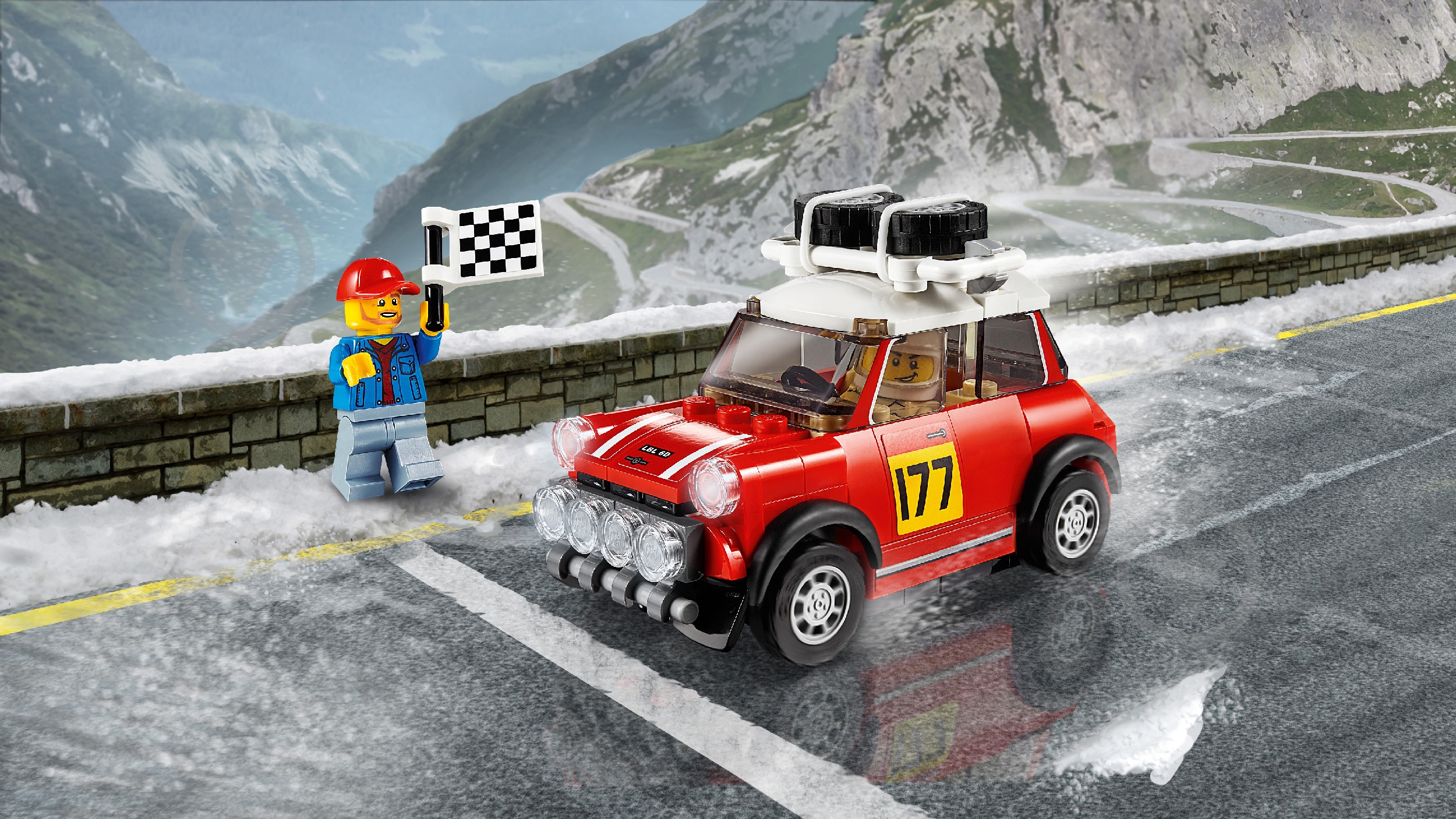 Конструктор LEGO Speed Champions Автомобілі 1967 Mini Cooper S Rally та 2018 MINI John Cooper Works Buggy 75894 - фото 27 Конструктор LEGO Speed Champions Автомобілі 1967 Mini Cooper S Rally та 2018 MINI John Cooper Works Buggy 75894 - фото 27