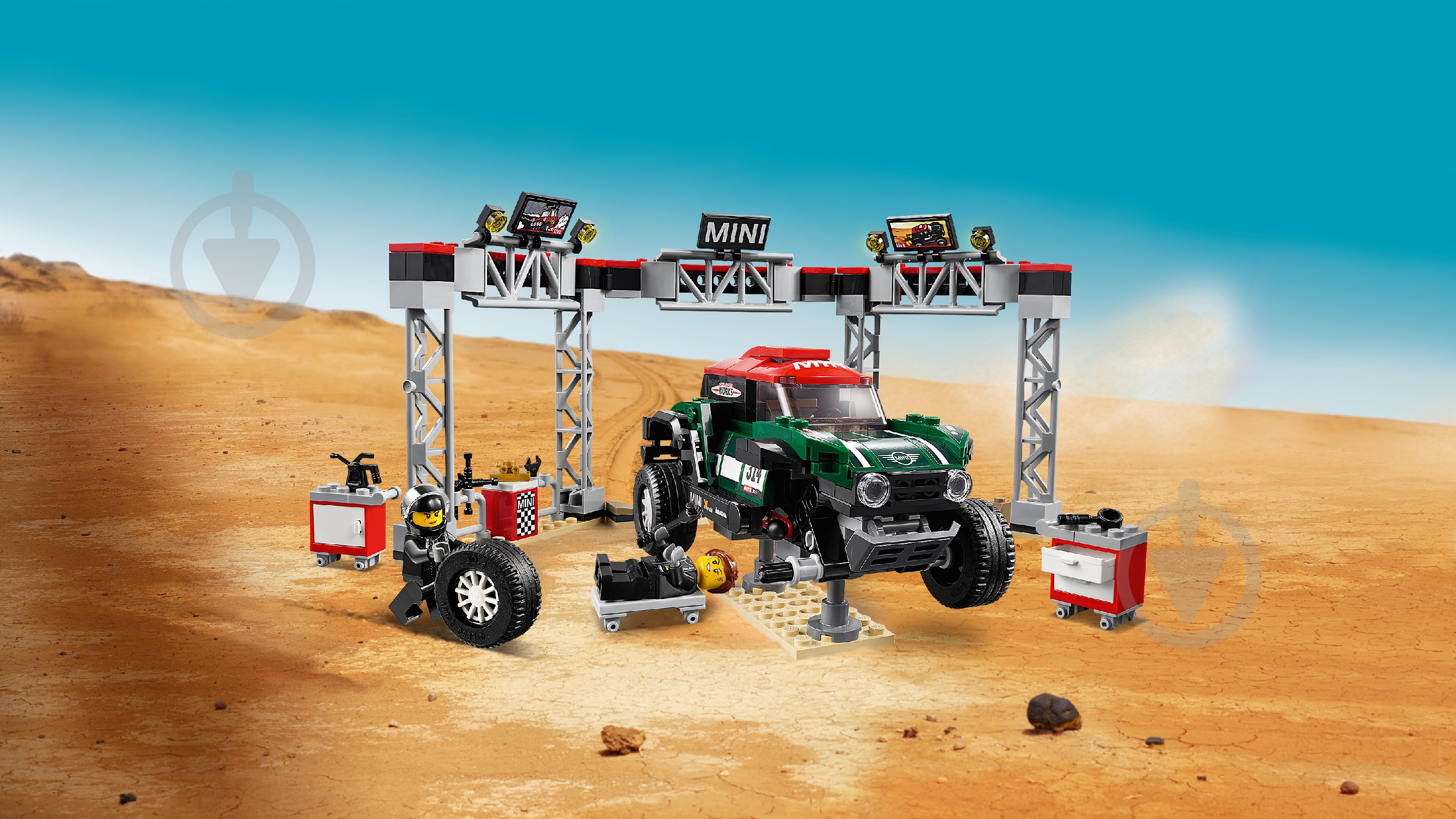 Конструктор LEGO Speed Champions Автомобілі 1967 Mini Cooper S Rally та 2018 MINI John Cooper Works Buggy 75894 - фото 7 Конструктор LEGO Speed Champions Автомобілі 1967 Mini Cooper S Rally та 2018 MINI John Cooper Works Buggy 75894 - фото 7