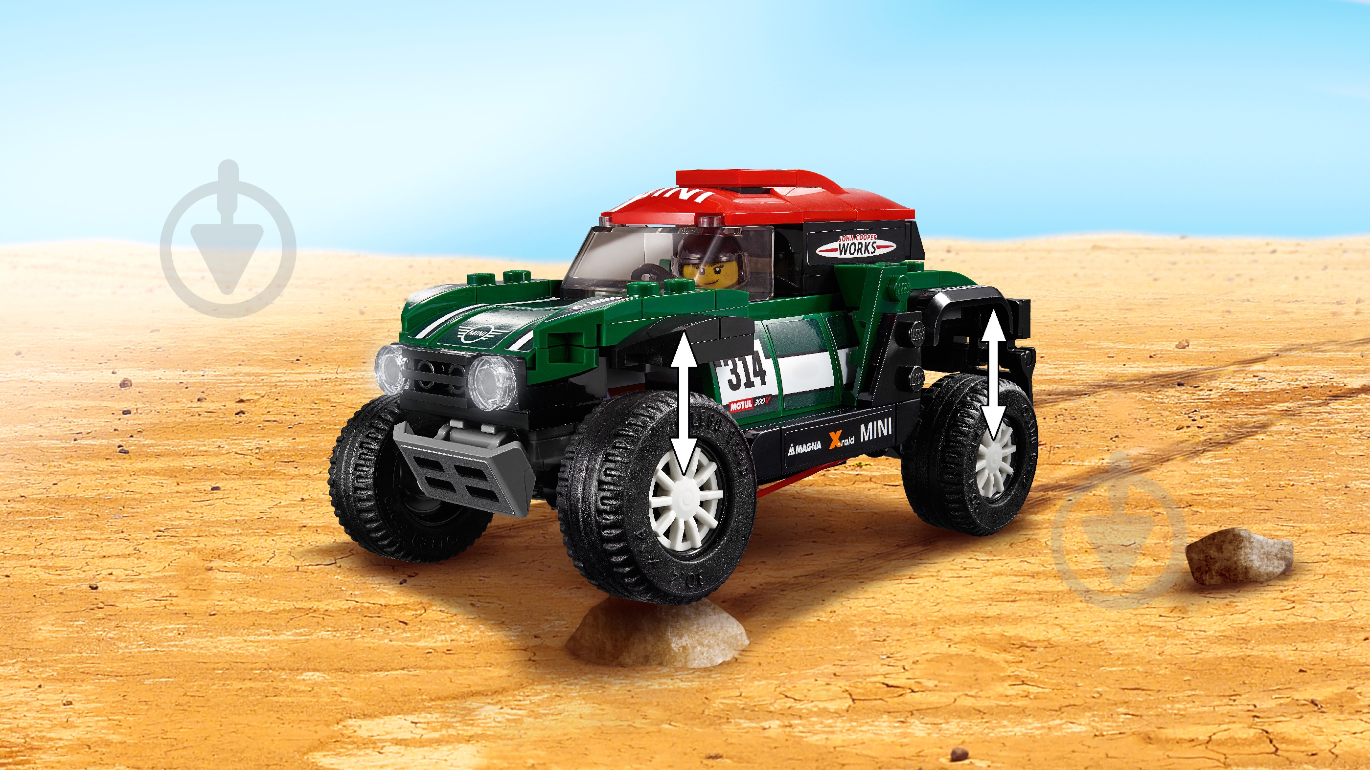 Конструктор LEGO Speed Champions Автомобілі 1967 Mini Cooper S Rally та 2018 MINI John Cooper Works Buggy 75894 - фото 12 Конструктор LEGO Speed Champions Автомобілі 1967 Mini Cooper S Rally та 2018 MINI John Cooper Works Buggy 75894 - фото 12