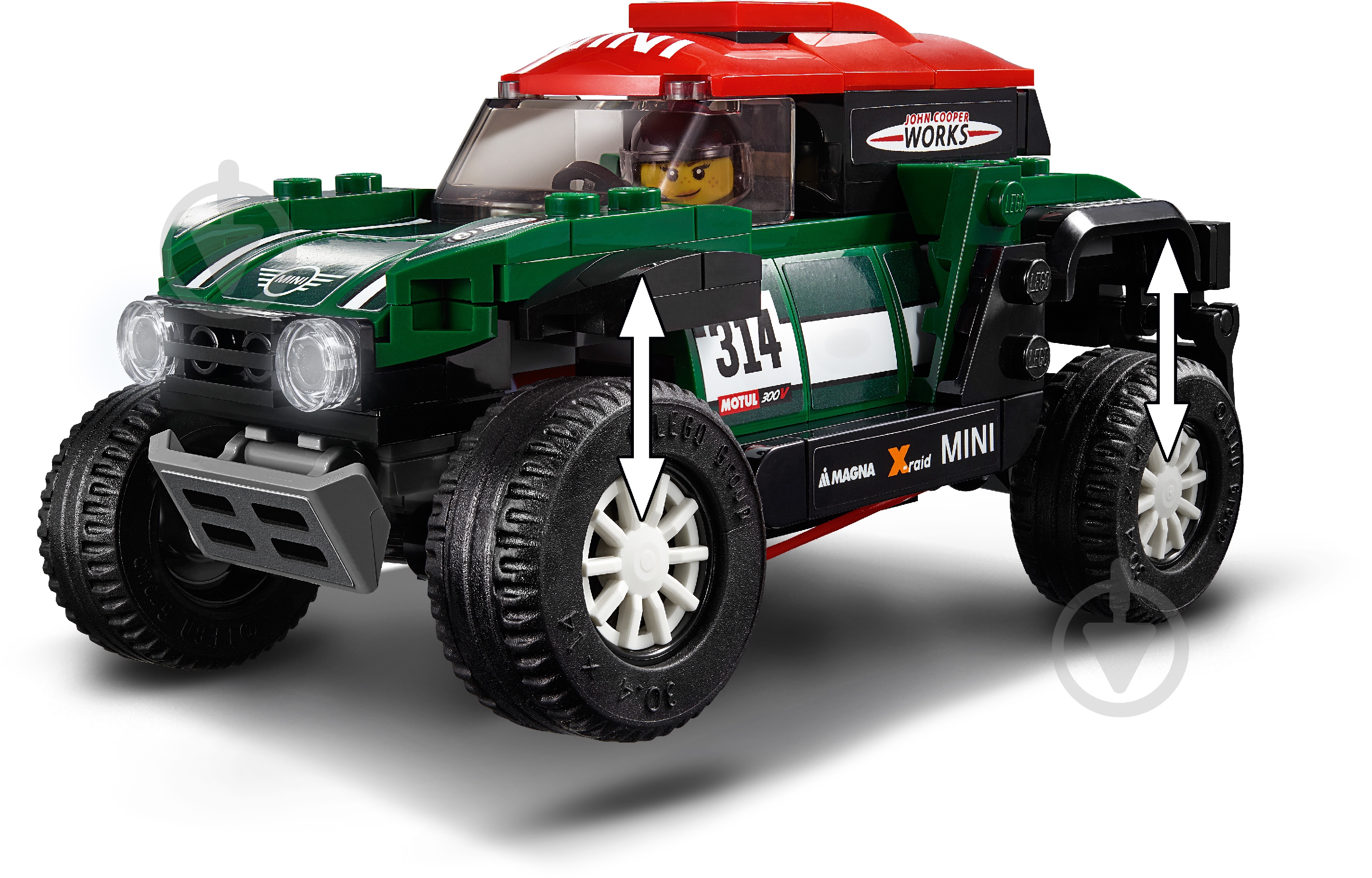 Конструктор LEGO Speed Champions Автомобілі 1967 Mini Cooper S Rally та 2018 MINI John Cooper Works Buggy 75894 - фото 5 Конструктор LEGO Speed Champions Автомобілі 1967 Mini Cooper S Rally та 2018 MINI John Cooper Works Buggy 75894 - фото 5