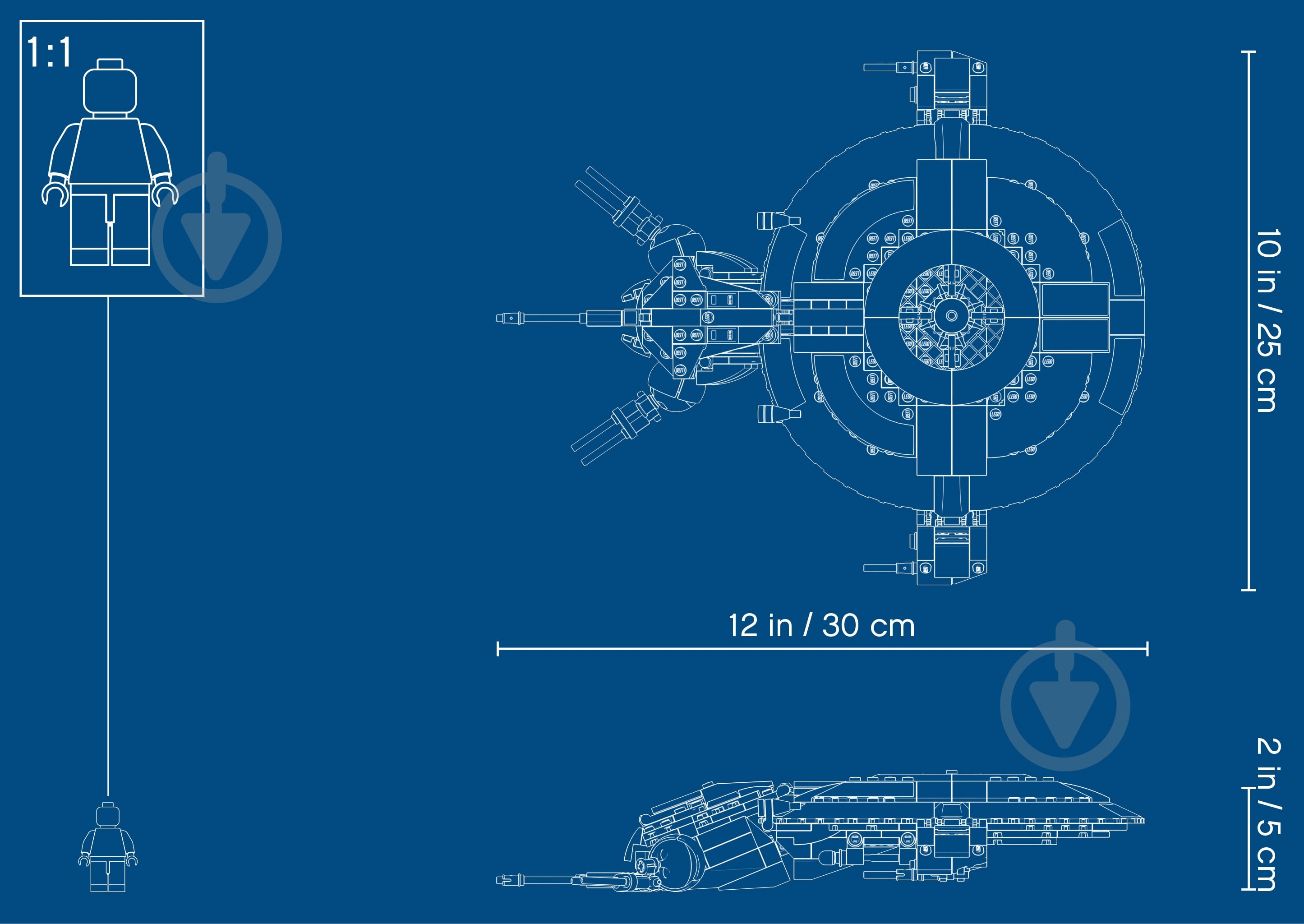 Конструктор LEGO Star Wars Дроид-истребитель 75233 - фото 22