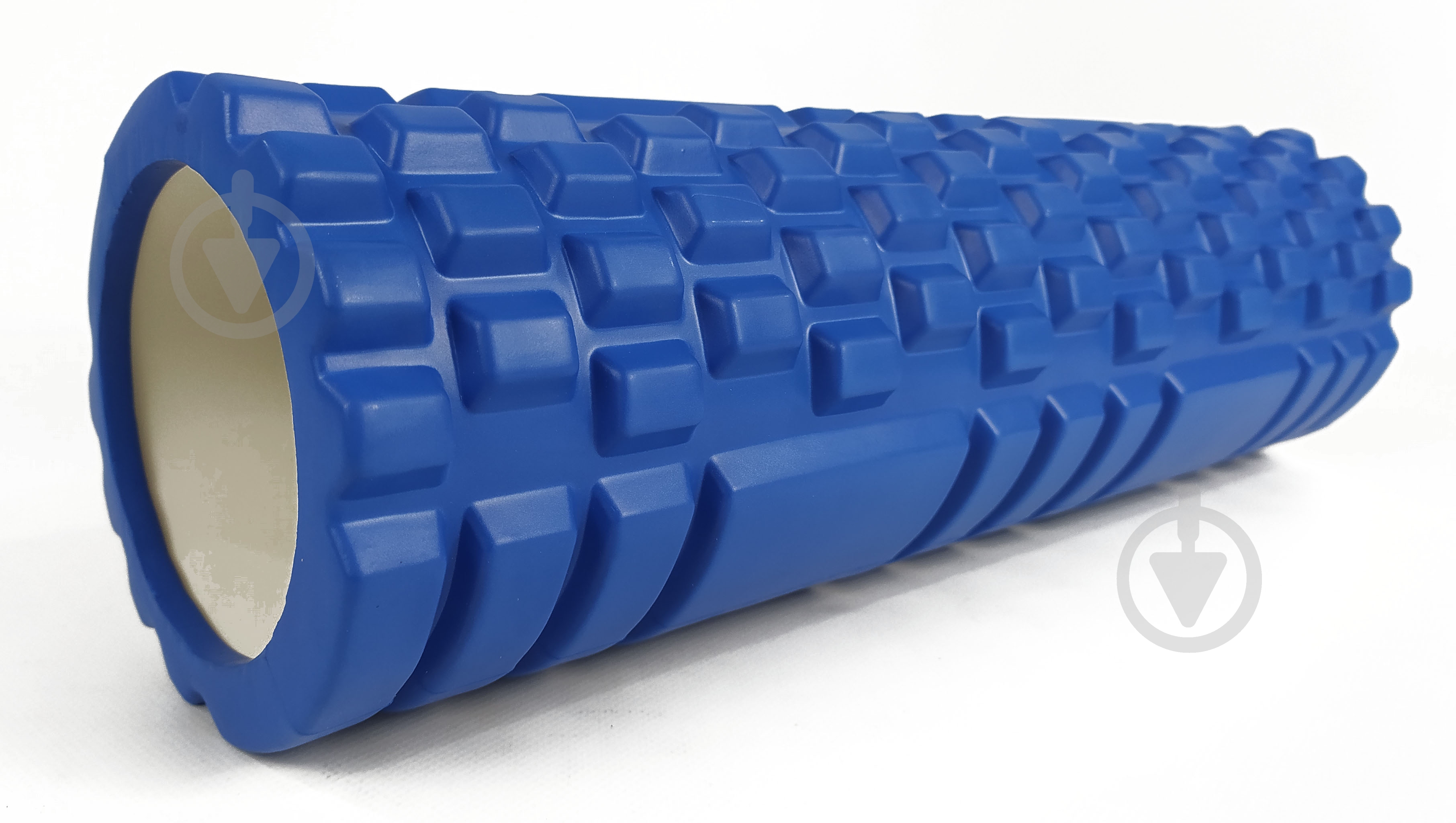 Ролик массажный EasyFit Grid Roller v2.1 синий 45 см - фото 1