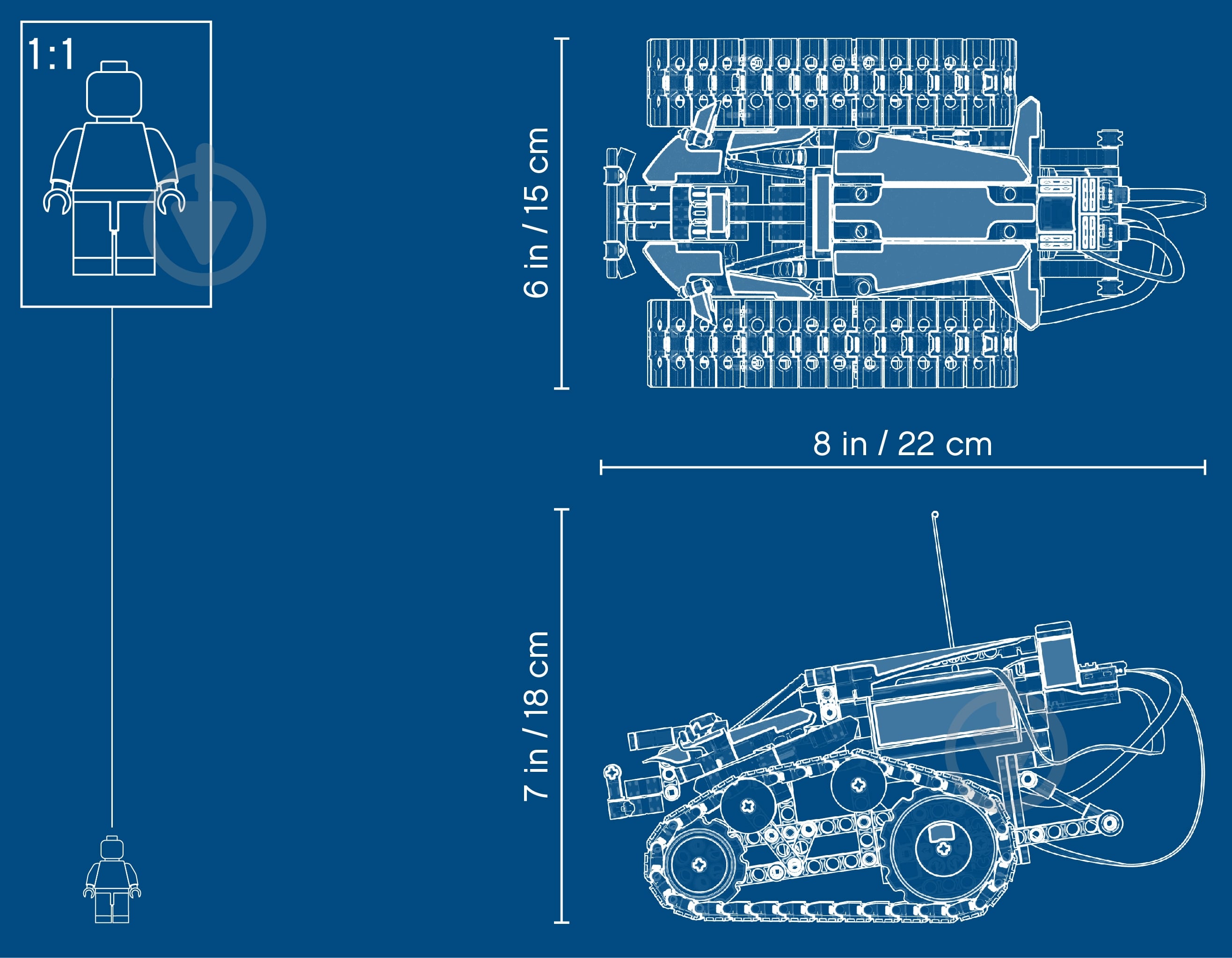 Конструктор LEGO Technic Каскадерский гоночный автомобиль на радиоуправлении 42095 - фото 47