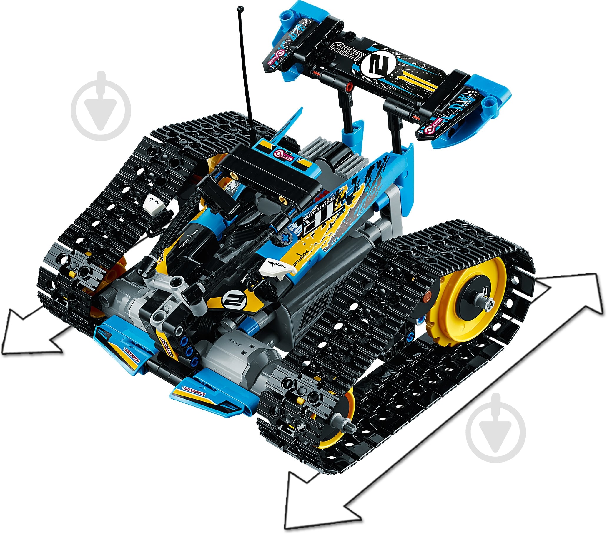 Конструктор LEGO Technic Каскадерский гоночный автомобиль на радиоуправлении 42095 - фото 21