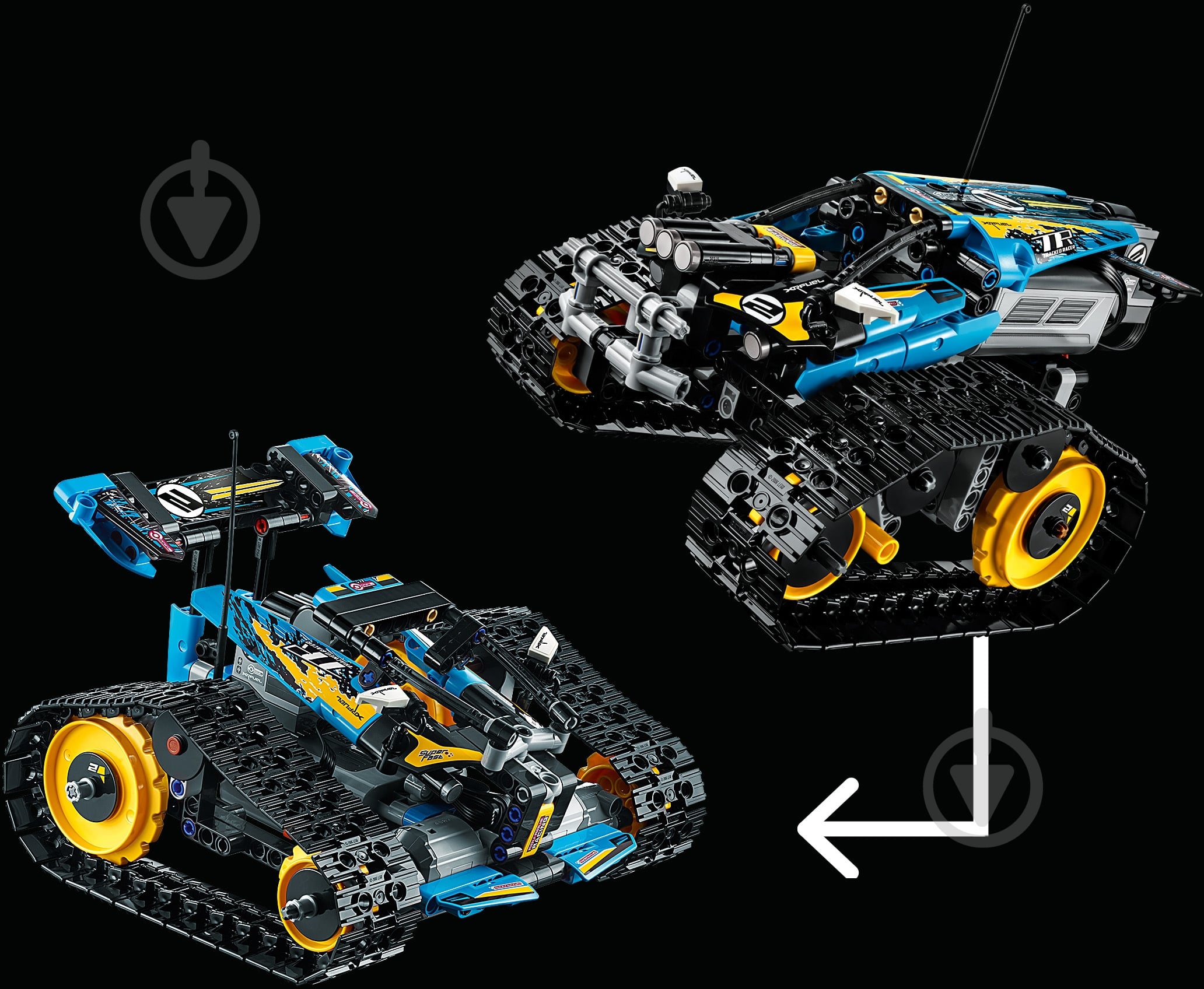 Конструктор LEGO Technic Каскадерский гоночный автомобиль на радиоуправлении 42095 - фото 26