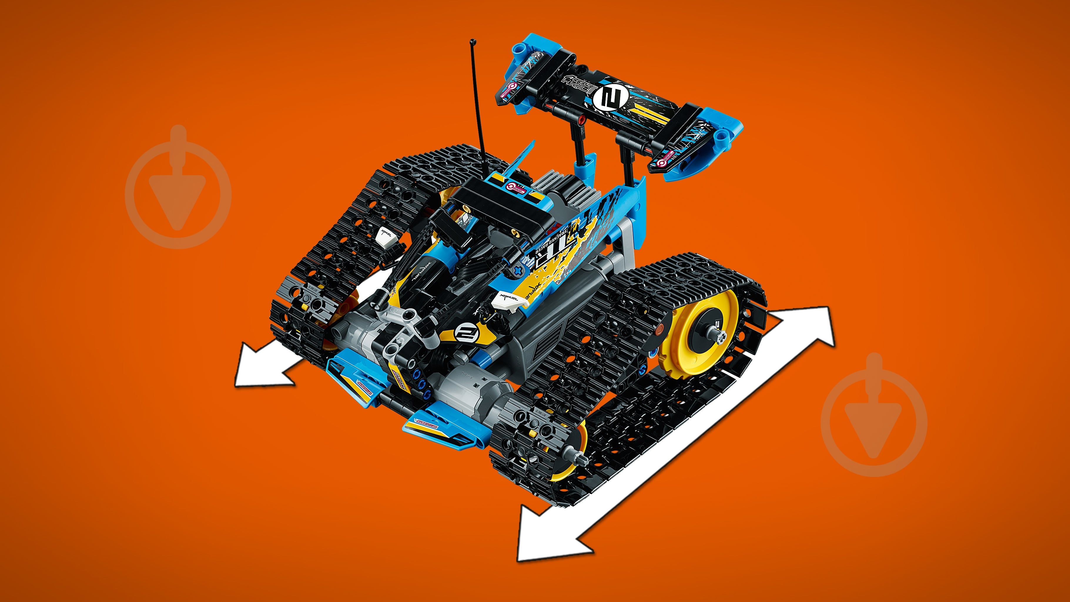 Конструктор LEGO Technic Каскадерский гоночный автомобиль на радиоуправлении 42095 - фото 38