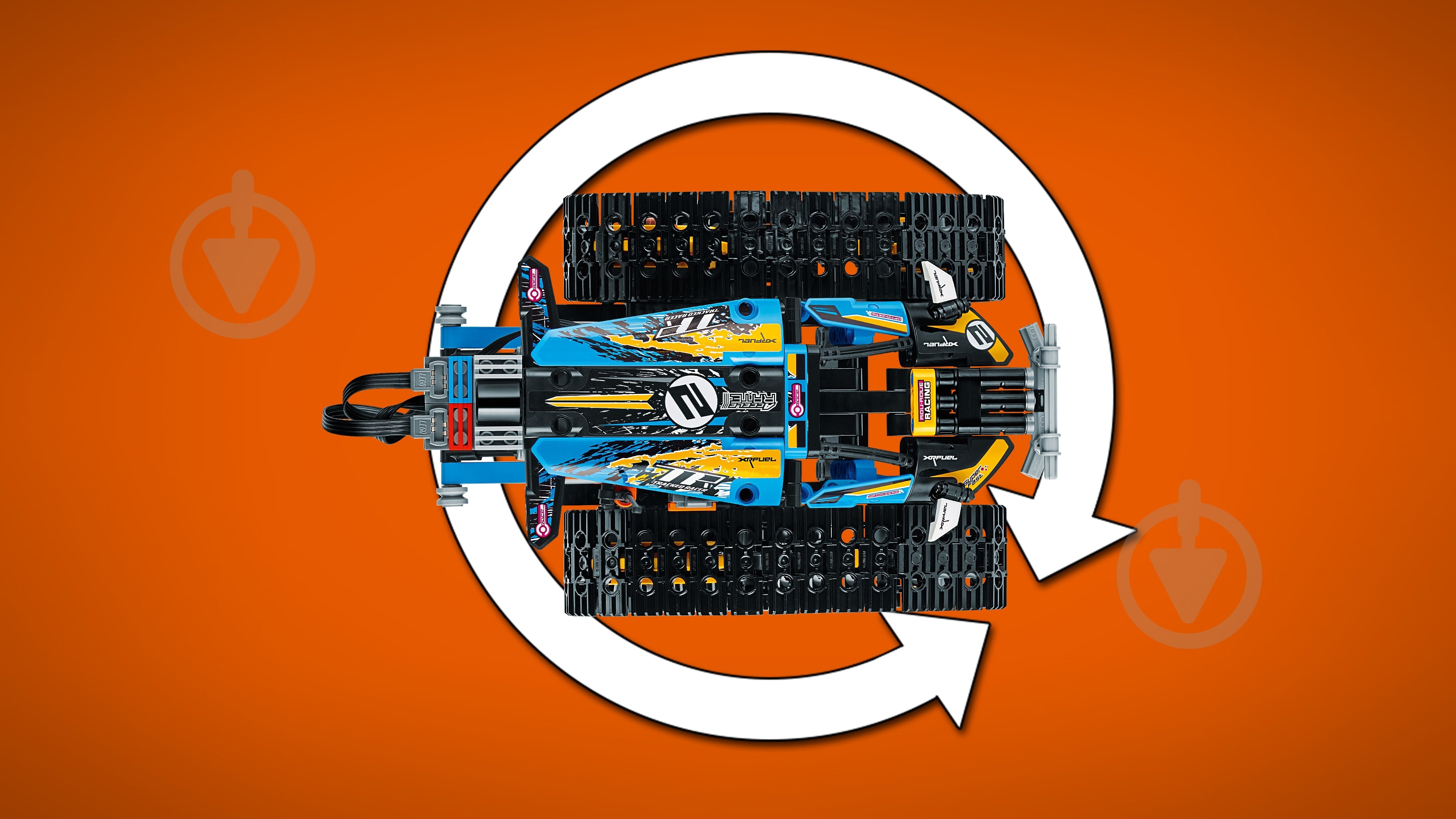 Конструктор LEGO Technic Каскадерский гоночный автомобиль на радиоуправлении 42095 - фото 37