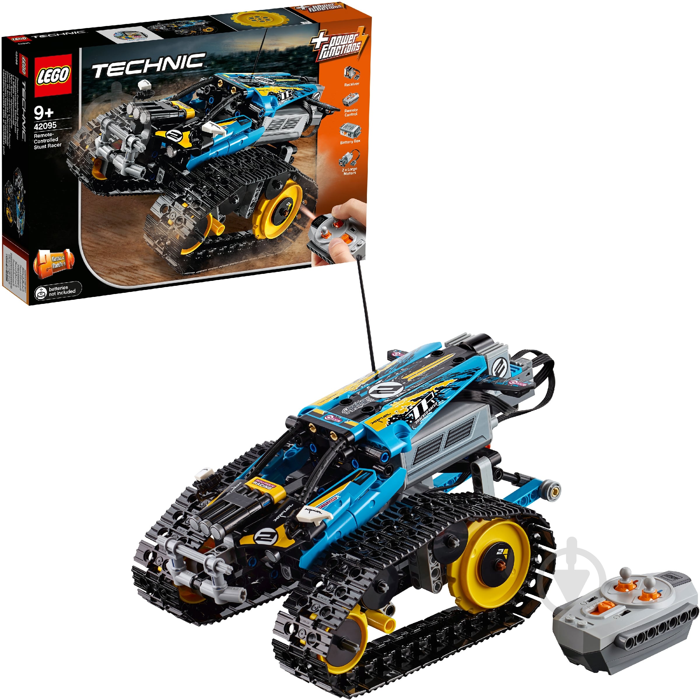 Конструктор LEGO Technic Каскадерский гоночный автомобиль на радиоуправлении 42095 - фото 3