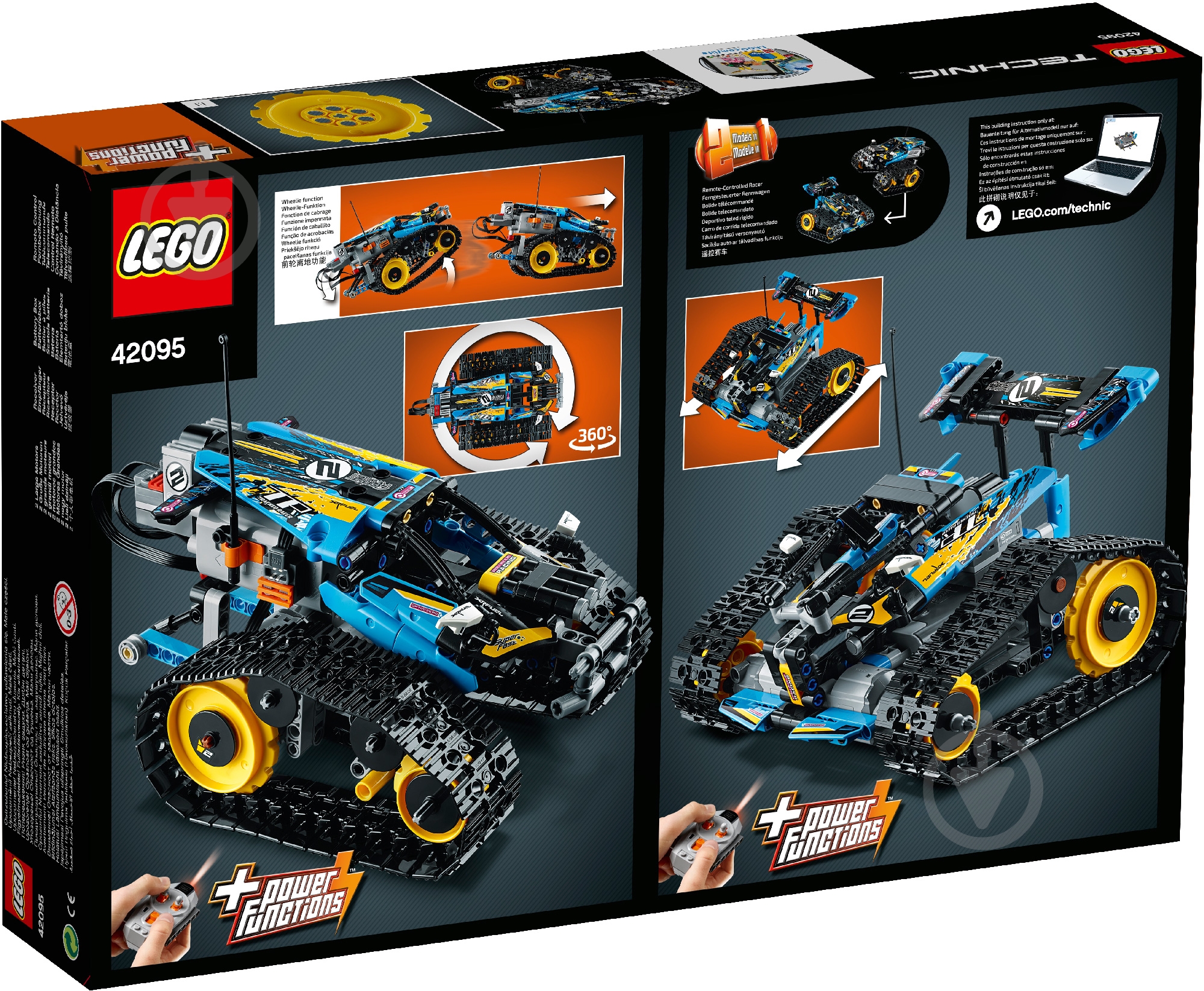 Конструктор LEGO Technic Каскадерский гоночный автомобиль на радиоуправлении 42095 - фото 46