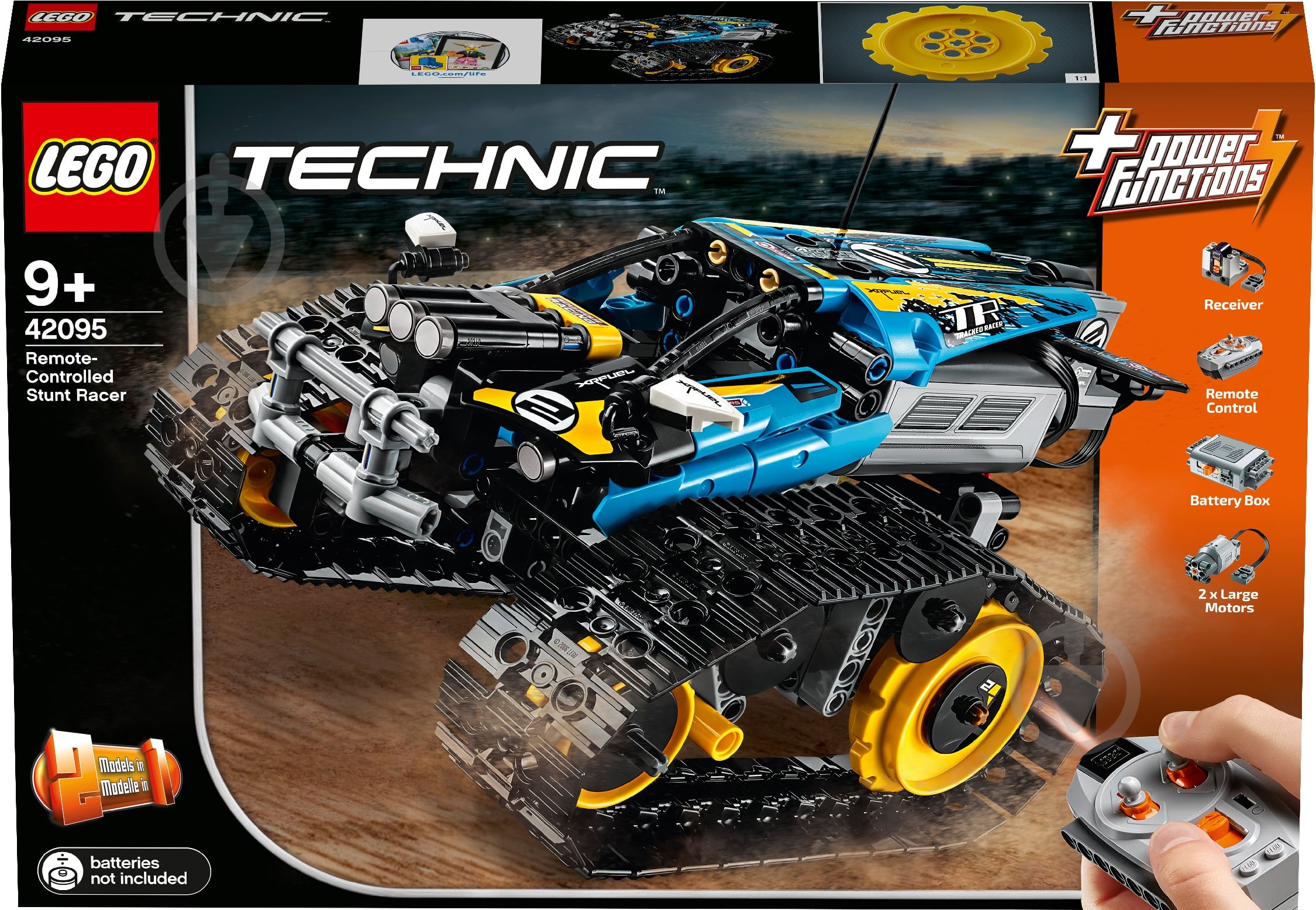 Конструктор LEGO Technic Каскадерский гоночный автомобиль на радиоуправлении 42095 - фото 45