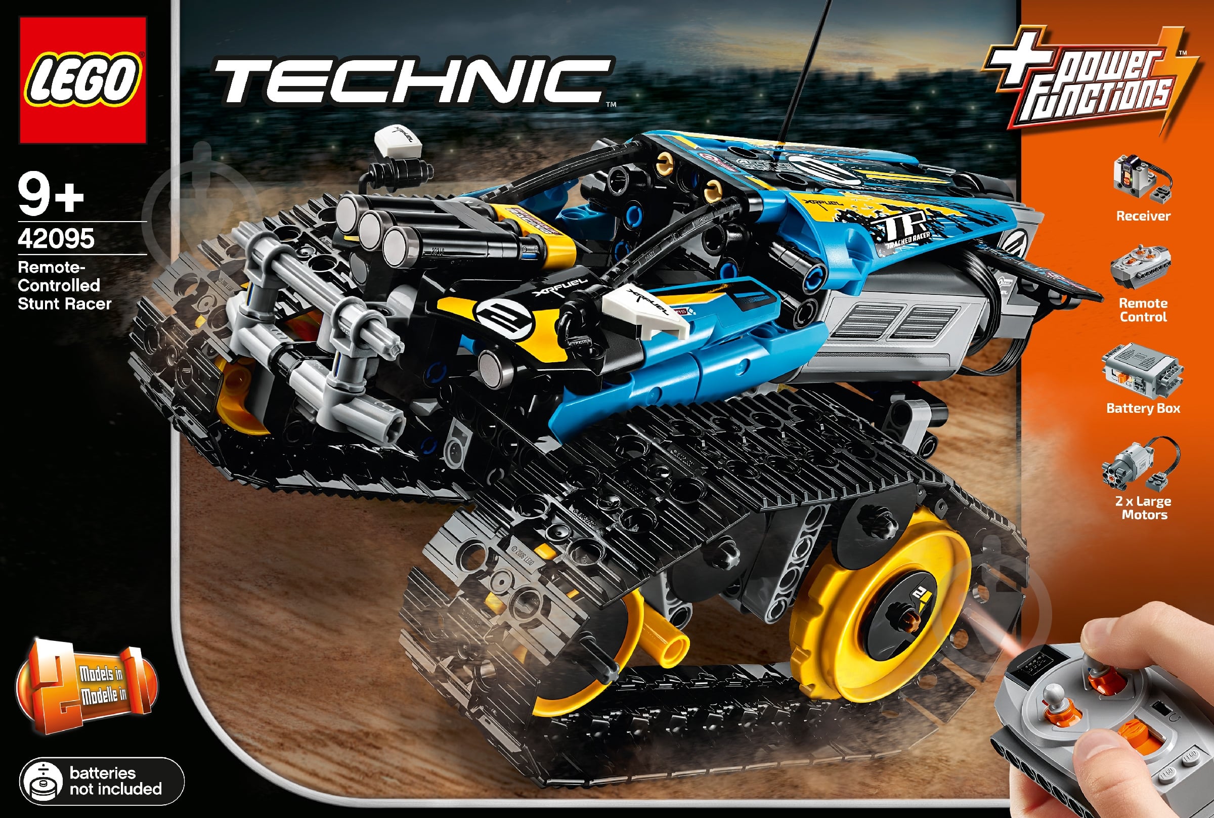 Конструктор LEGO Technic Каскадерский гоночный автомобиль на радиоуправлении 42095 - фото 43