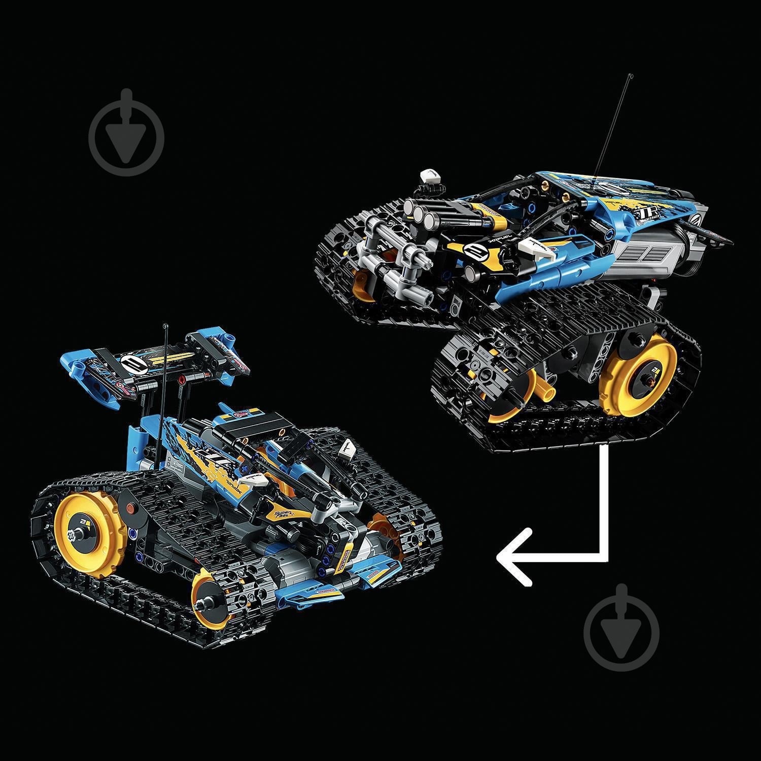 Конструктор LEGO Technic Каскадерский гоночный автомобиль на радиоуправлении 42095 - фото 11