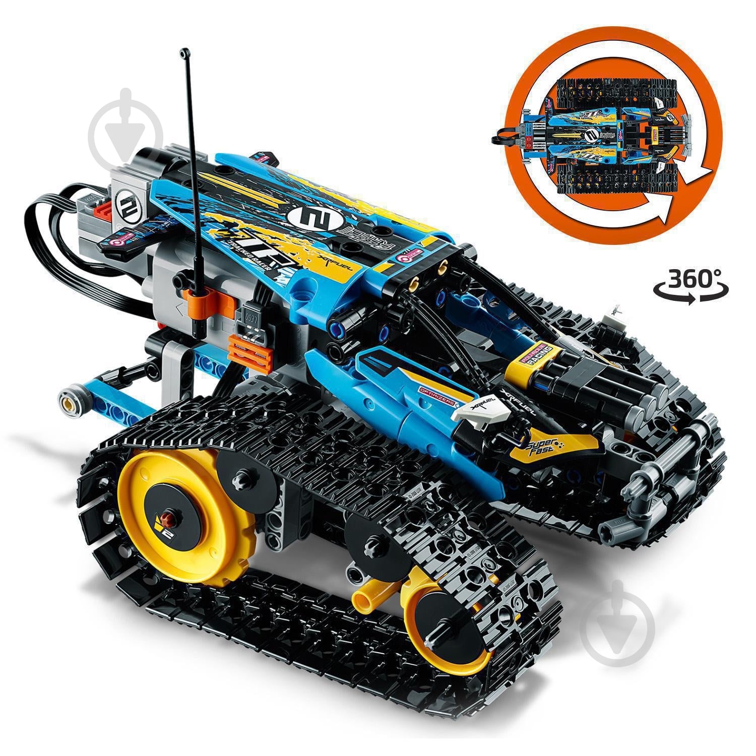 Конструктор LEGO Technic Каскадерский гоночный автомобиль на радиоуправлении 42095 - фото 7