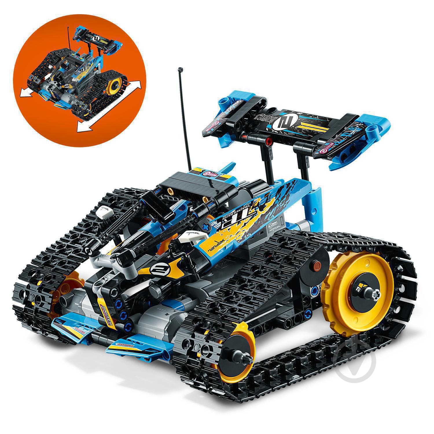 Конструктор LEGO Technic Каскадерский гоночный автомобиль на радиоуправлении 42095 - фото 10