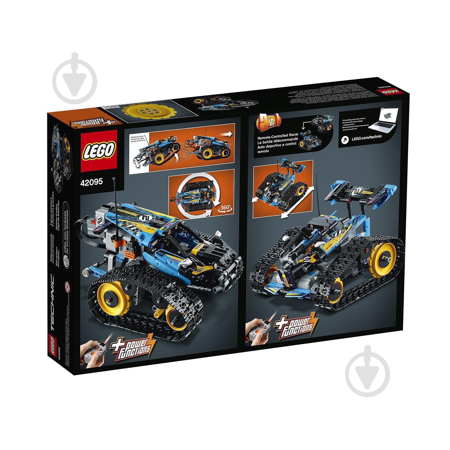 Конструктор LEGO Technic Каскадерский гоночный автомобиль на радиоуправлении 42095 - фото 5