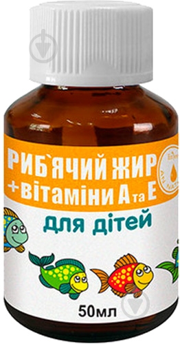 ENJEE Рыбий жир для детей + Витамины А и Е 50 мл - фото 1