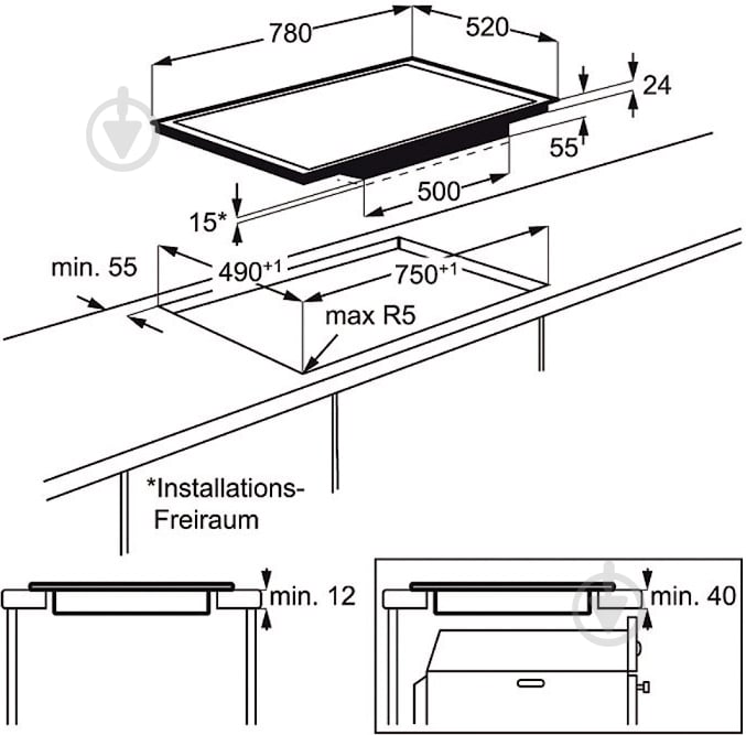 Варильна поверхня індукційна Electrolux EHO 98840FG - фото 3