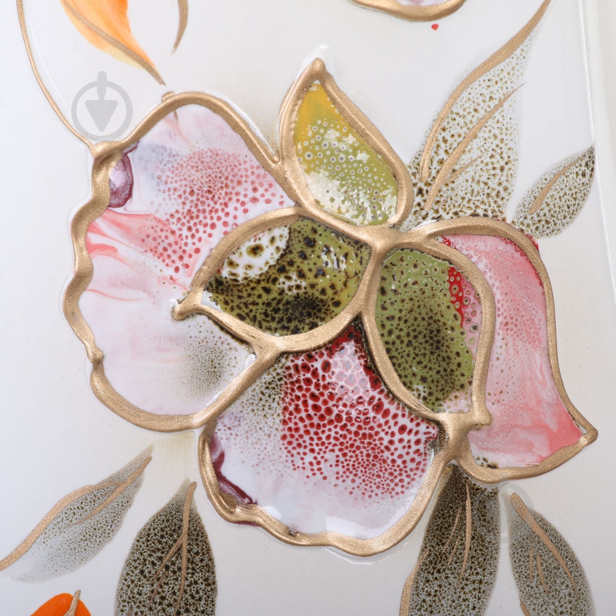 Ваза керамическая белая Румба фигурная - фото 4