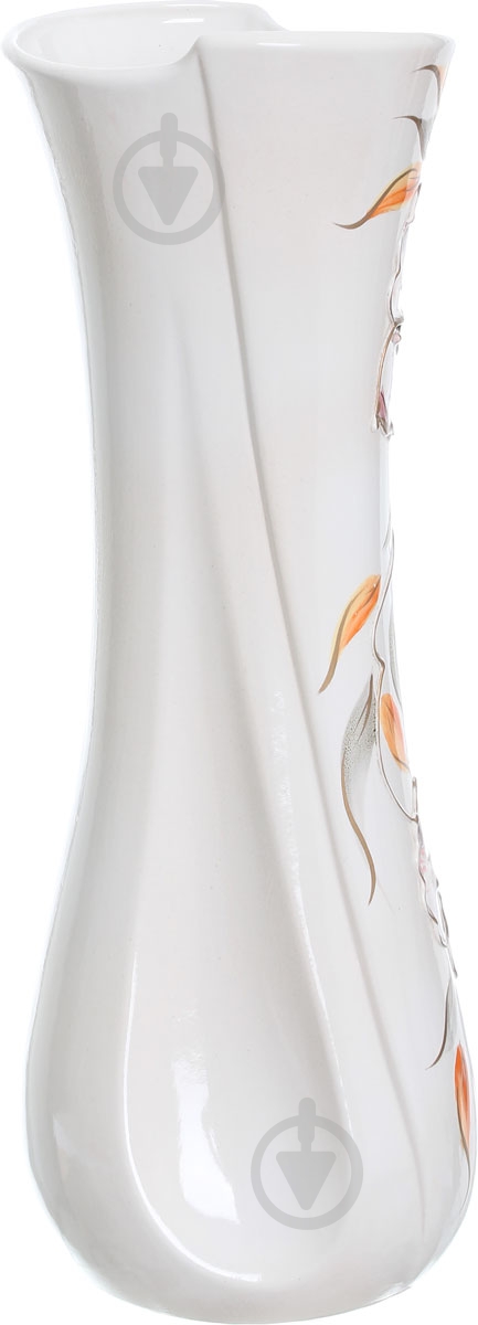 Ваза керамическая белая Румба фигурная - фото 3