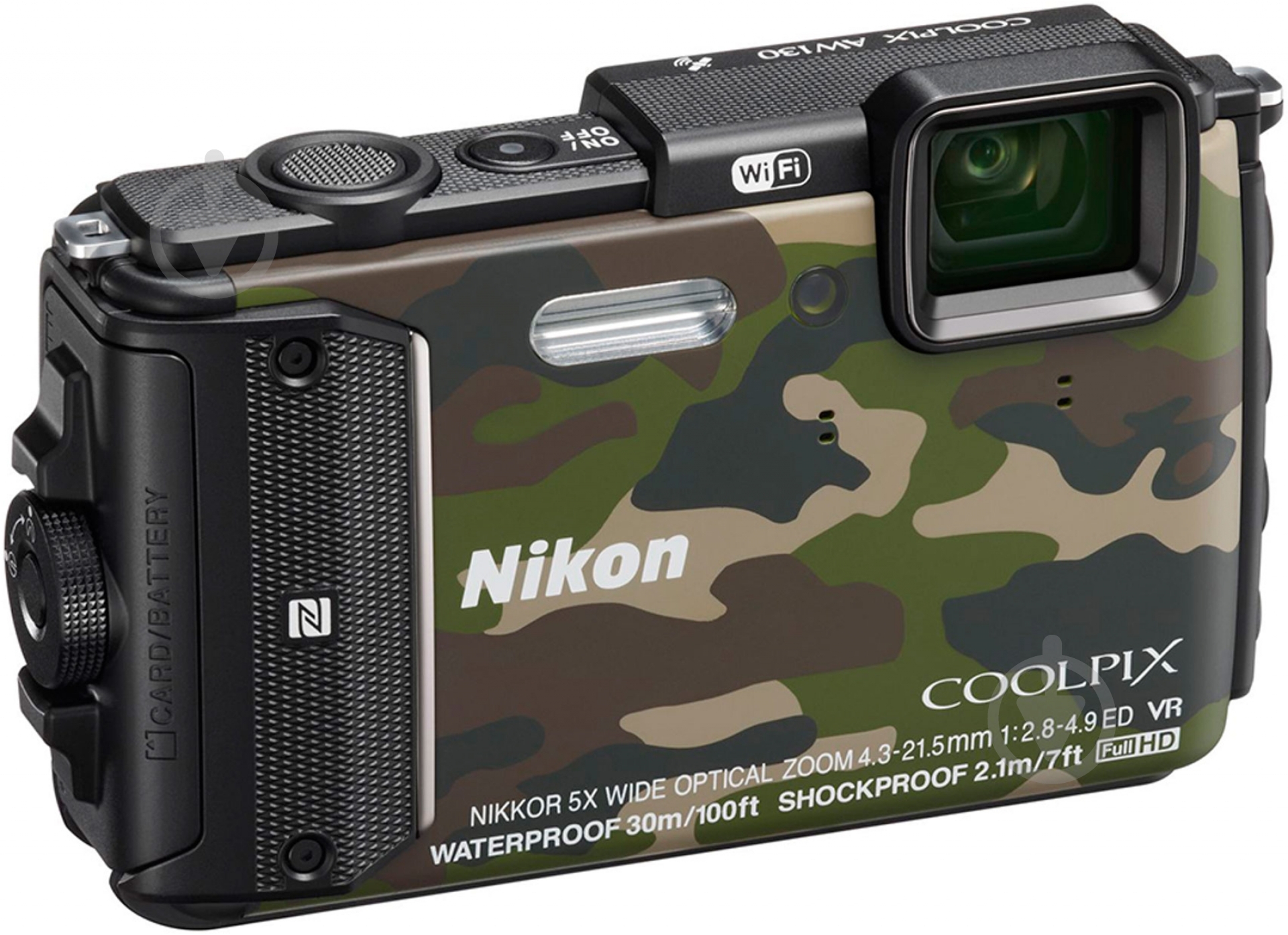 Фотоаппарат Nikon Coolpix AW130 camouflage - фото 4