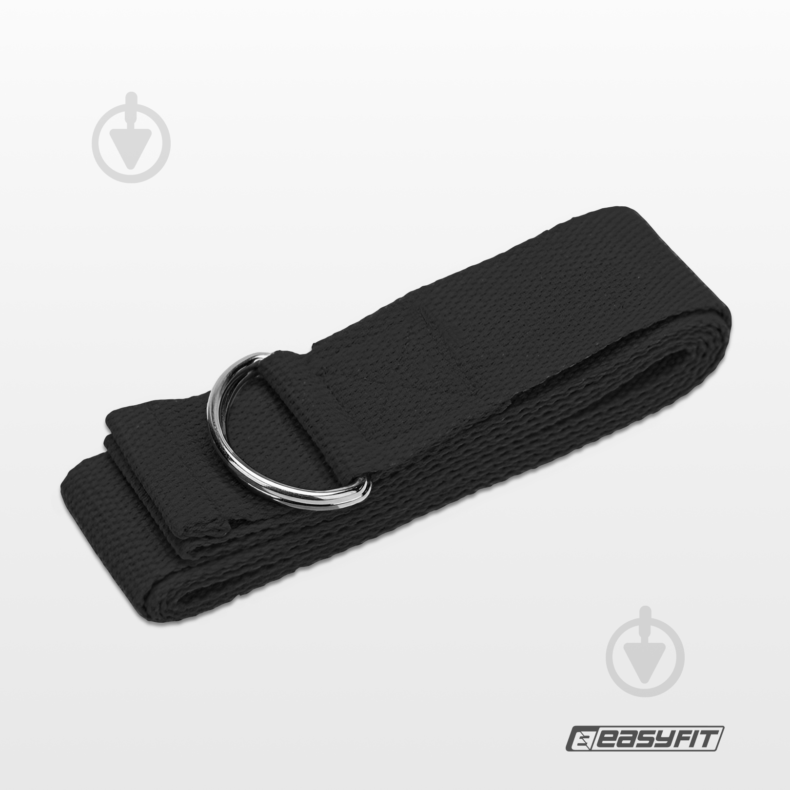 Ремень для йоги EasyFit черный EF-1830 - фото 2